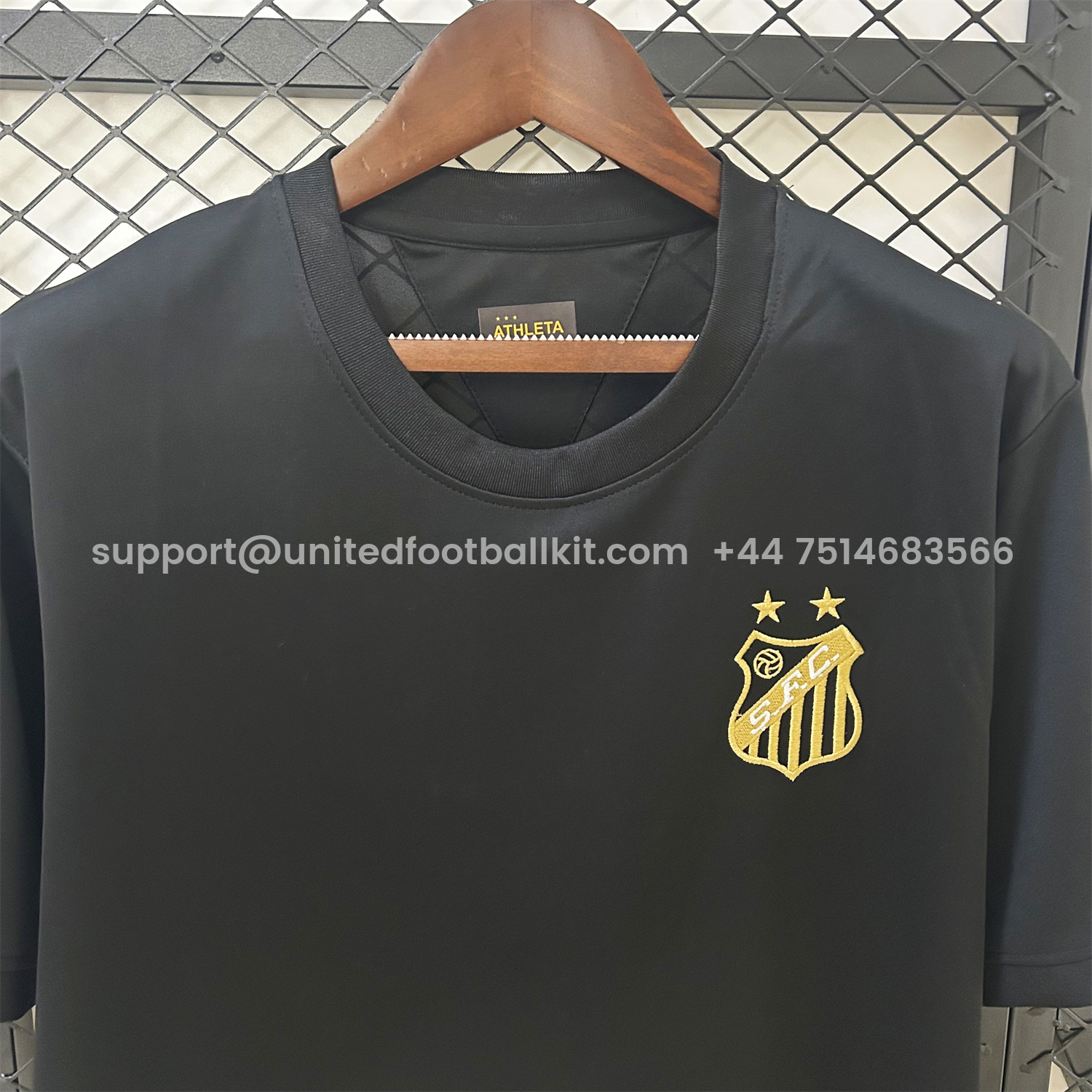 Unitedfootballkit.com | Santos 25-26 Black Special Edition Jersey - Fans Version -Customize Name, Number and Patch | Worldwide Shipping