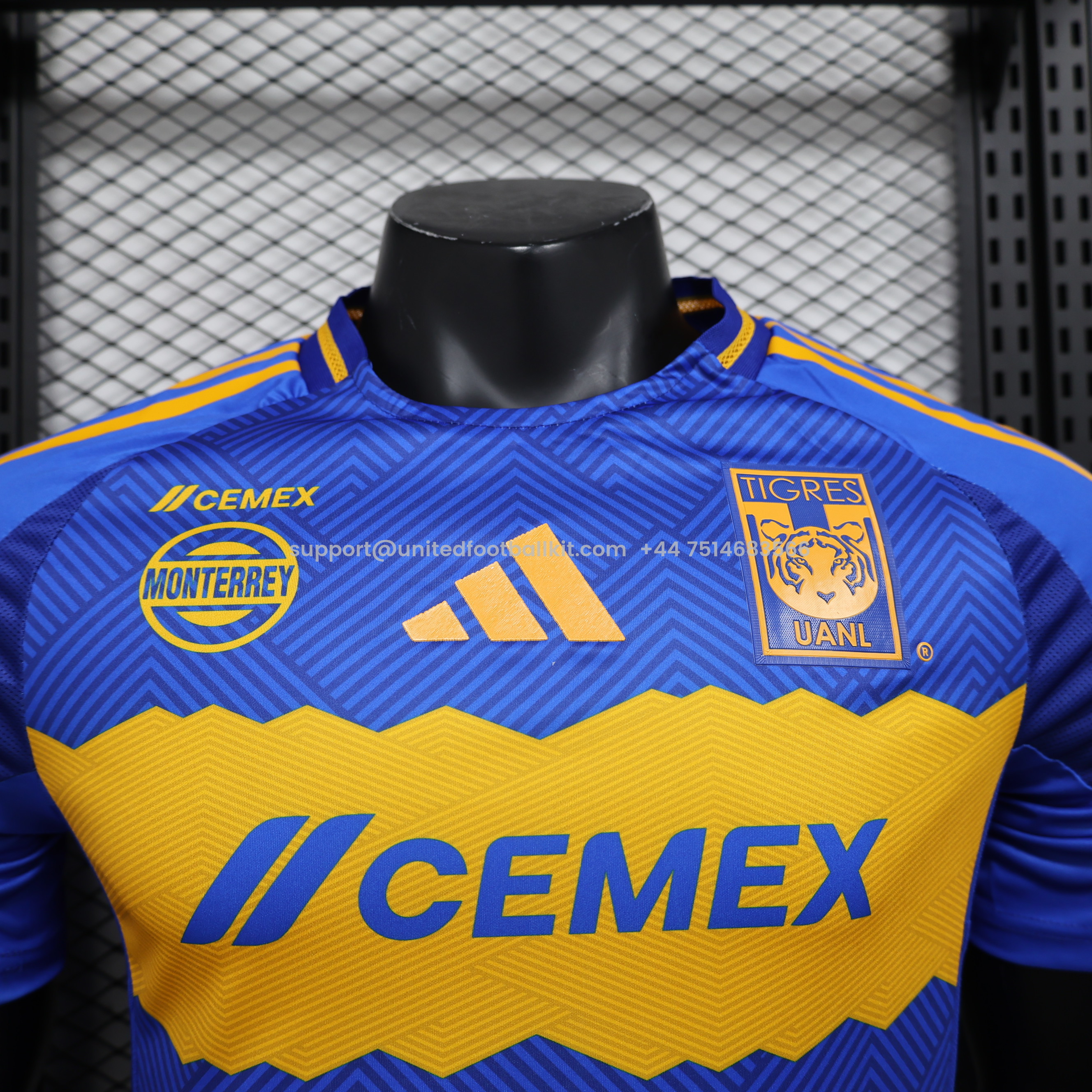 Unitedfootballkit.com | Tigres UANL 24-25 Away Jersey - Player Version -Customize Name, Number and Patch | Worldwide Shipping
