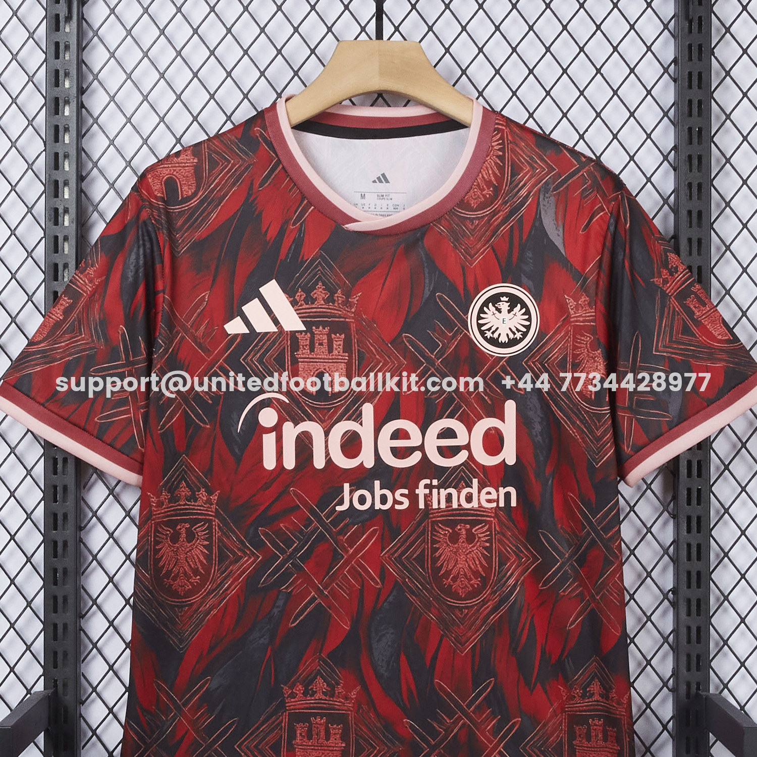 Unitedfootballkit.com | Frankfurt 25-26 Red Special Jersey - Fans Version -Customize Name, Number and Patch | Worldwide Shipping