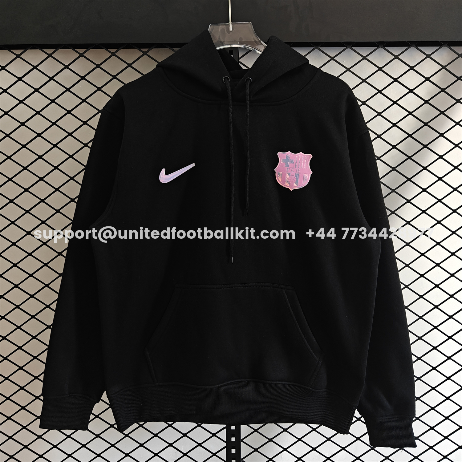 Unitedfootballkit.com | Barcelona 25-26 Originals Terrace Icon Unisex Pullover Hoodie -Customize Name, Number and Patch | Worldwide Shipping