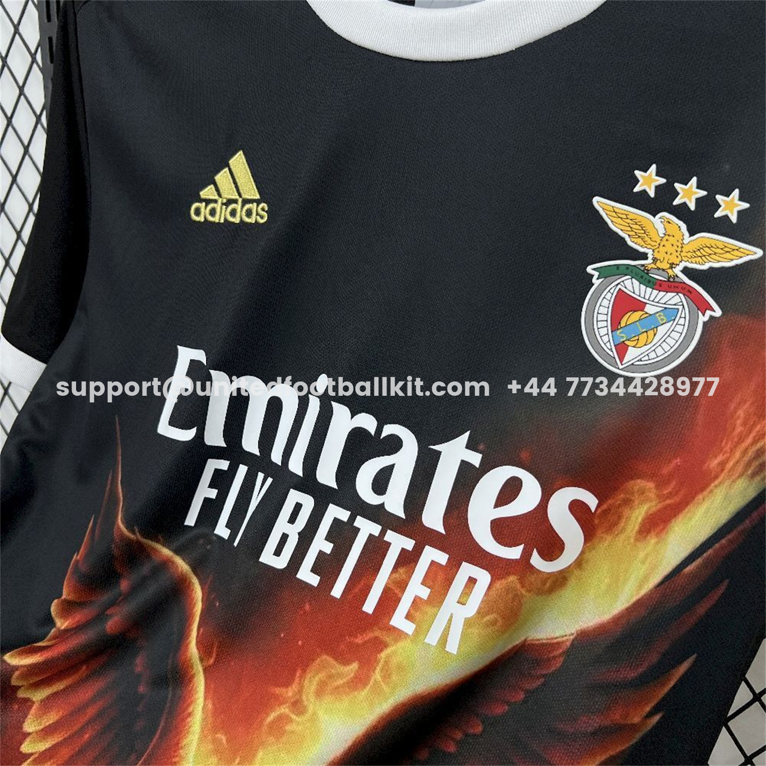 Unitedfootballkit.com | Benfica 25-26 Fire Eagle Jersey - Fans Version -Customize Name, Number and Patch | Worldwide Shipping