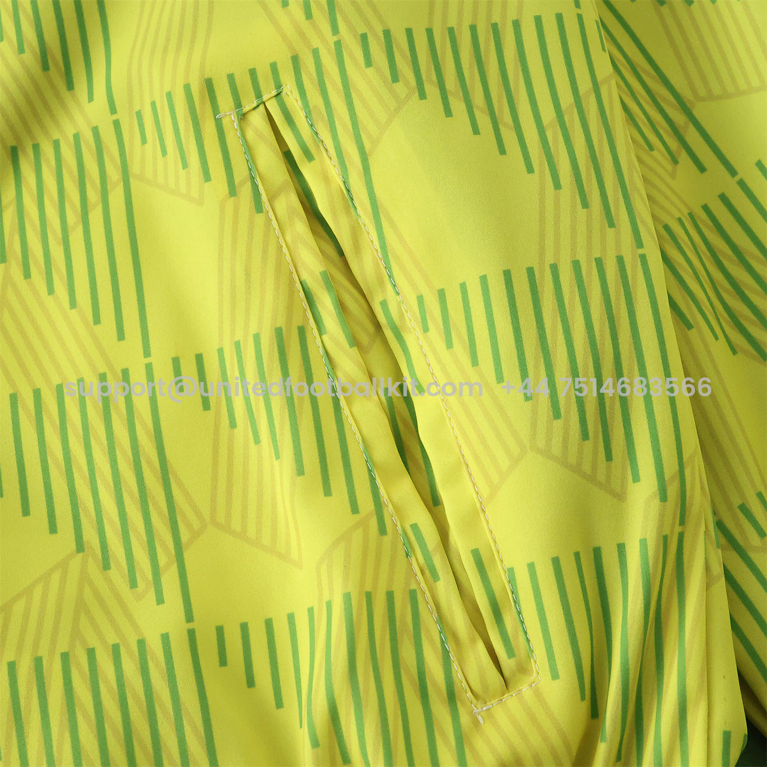 Unitedfootballkit.com | Newcastle United 24-25 Retro Style Double Sided Reversible Windbreaker - Green & Yellow -Customize Name, Number and Patch | Worldwide Shipping