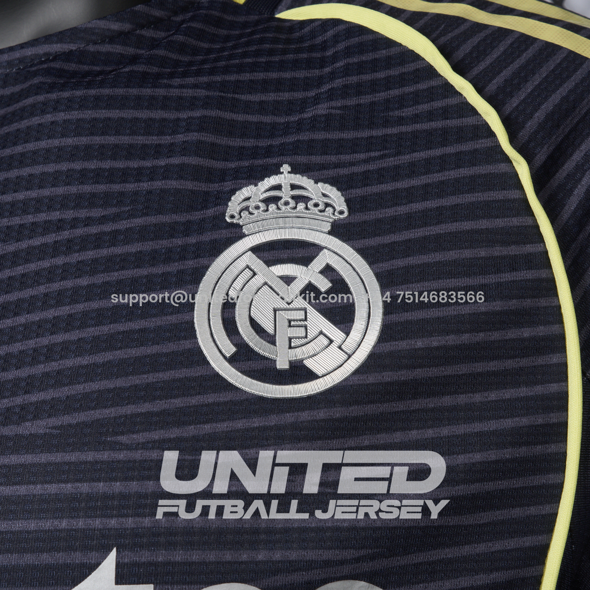Unitedfootballkit.com | Real Madrid 25-26 Away Jersey (Informal-release Version) - Player Version -Customize Name, Number and Patch | Worldwide Shipping