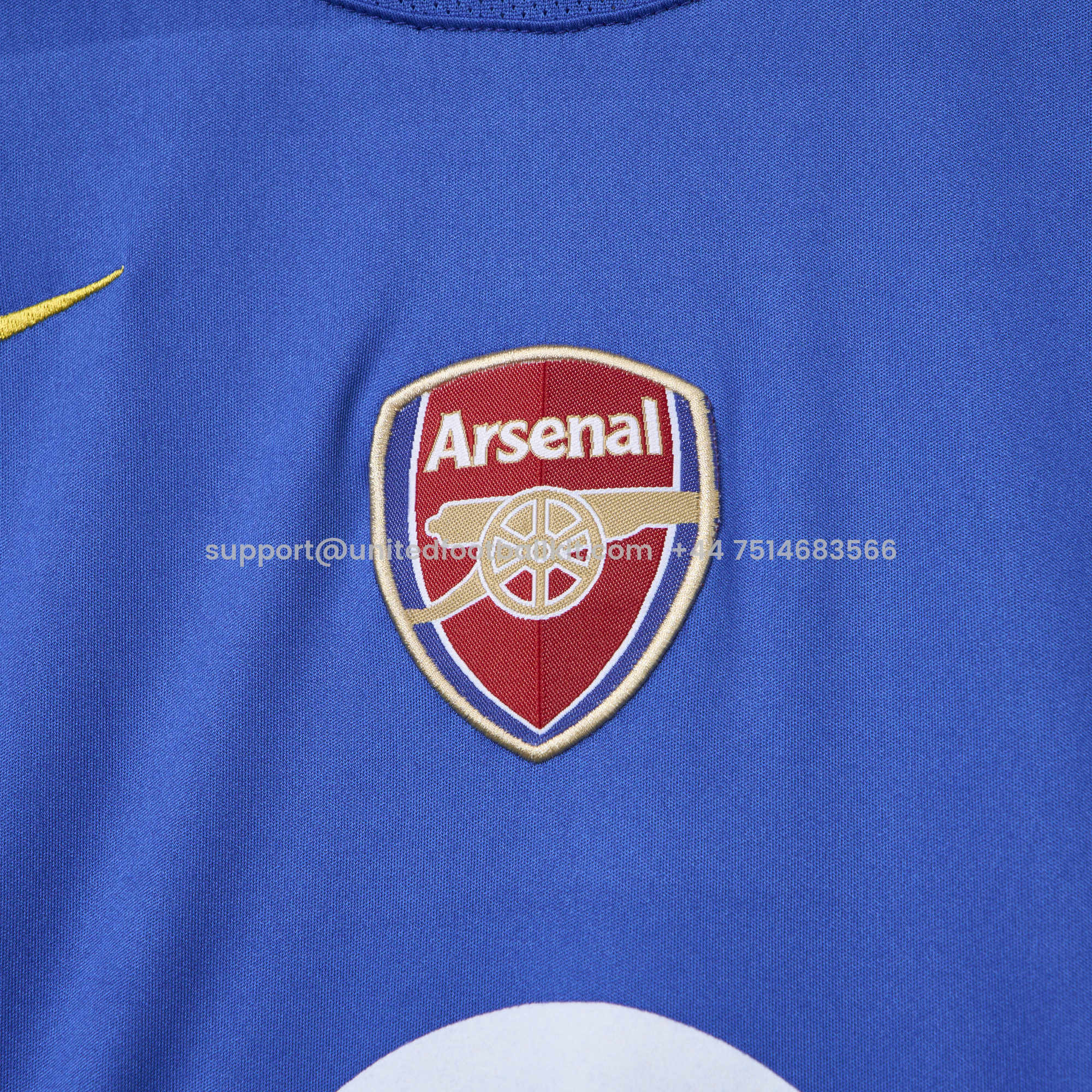 Unitedfootballkit.com | Retro Arsenal 2004-05 Away Stadium Jersey -Customize Name, Number and Patch | Worldwide Shipping