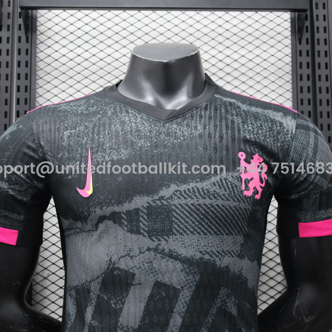 Unitedfootballkit.com | C.H.E.L.S.E.A 24-25 Unsponsored Third Jersey - Player Version -Customize Name, Number and Patch | Worldwide Shipping