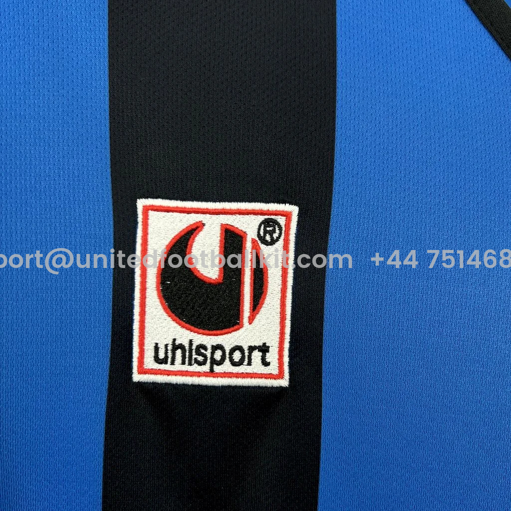 Unitedfootballkit.com | Retro Inter Milan 1990-91 Home Jersey -Customize Name, Number and Patch | Worldwide Shipping