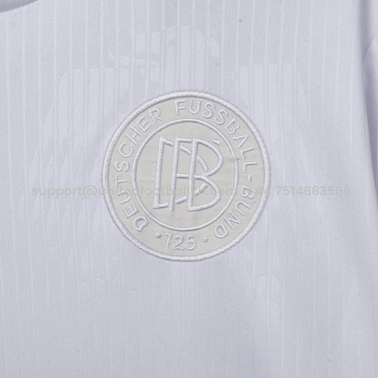 Unitedfootballkit.com | Germany 2025 125-Year Anniversary Pure White Long Sleeves Jersey - Fans Version -Customize Name, Number and Patch | Worldwide Shipping