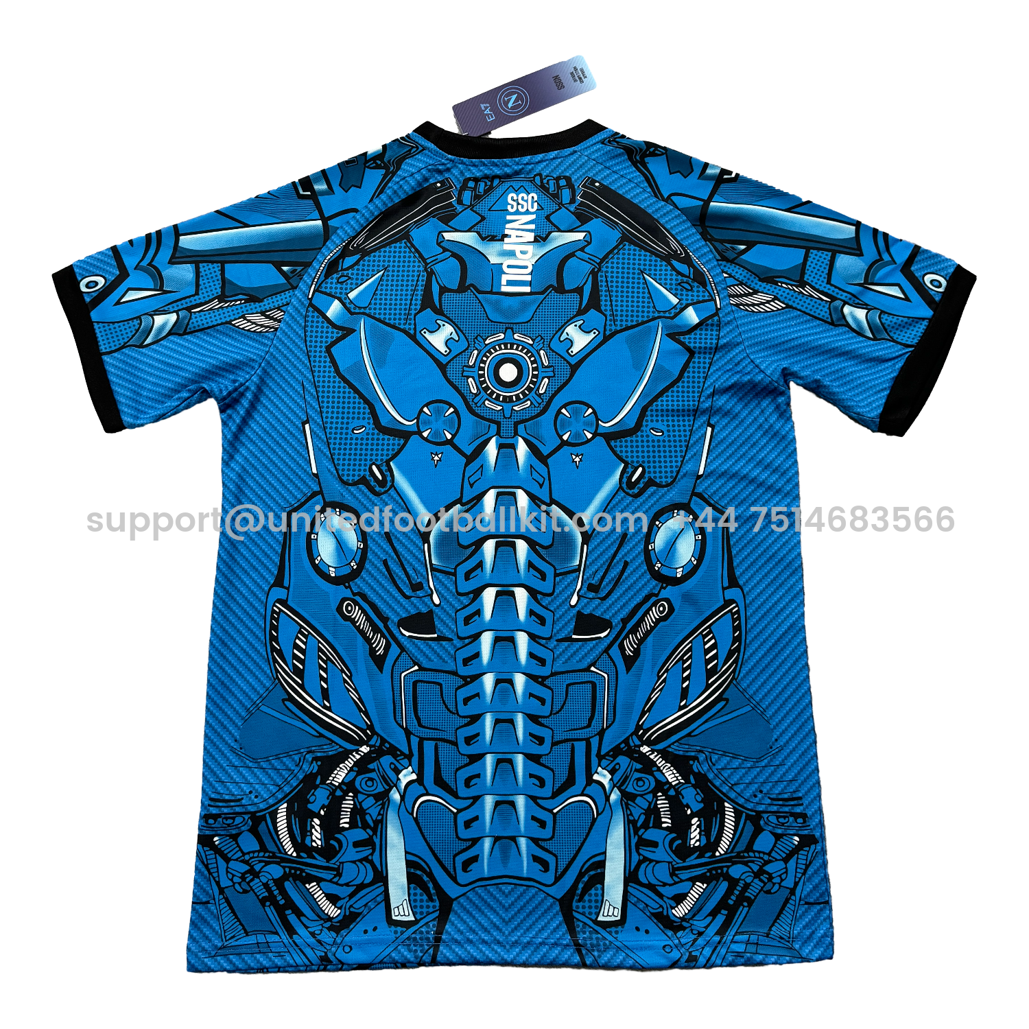 Unitedfootballkit.com | Napoli 25-26 Blue Mecha Training Jersey - Fans Version -Customize Name, Number and Patch | Worldwide Shipping