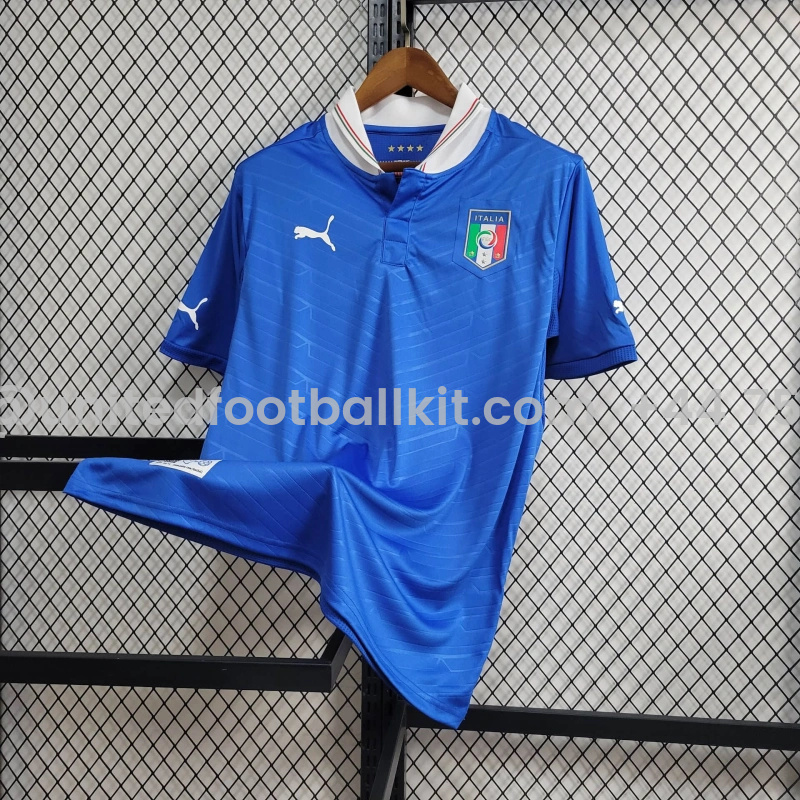 Unitedfootballkit.com | Retro Italy 2012 Home Stadium Jersey -Customize Name, Number and Patch | Worldwide Shipping