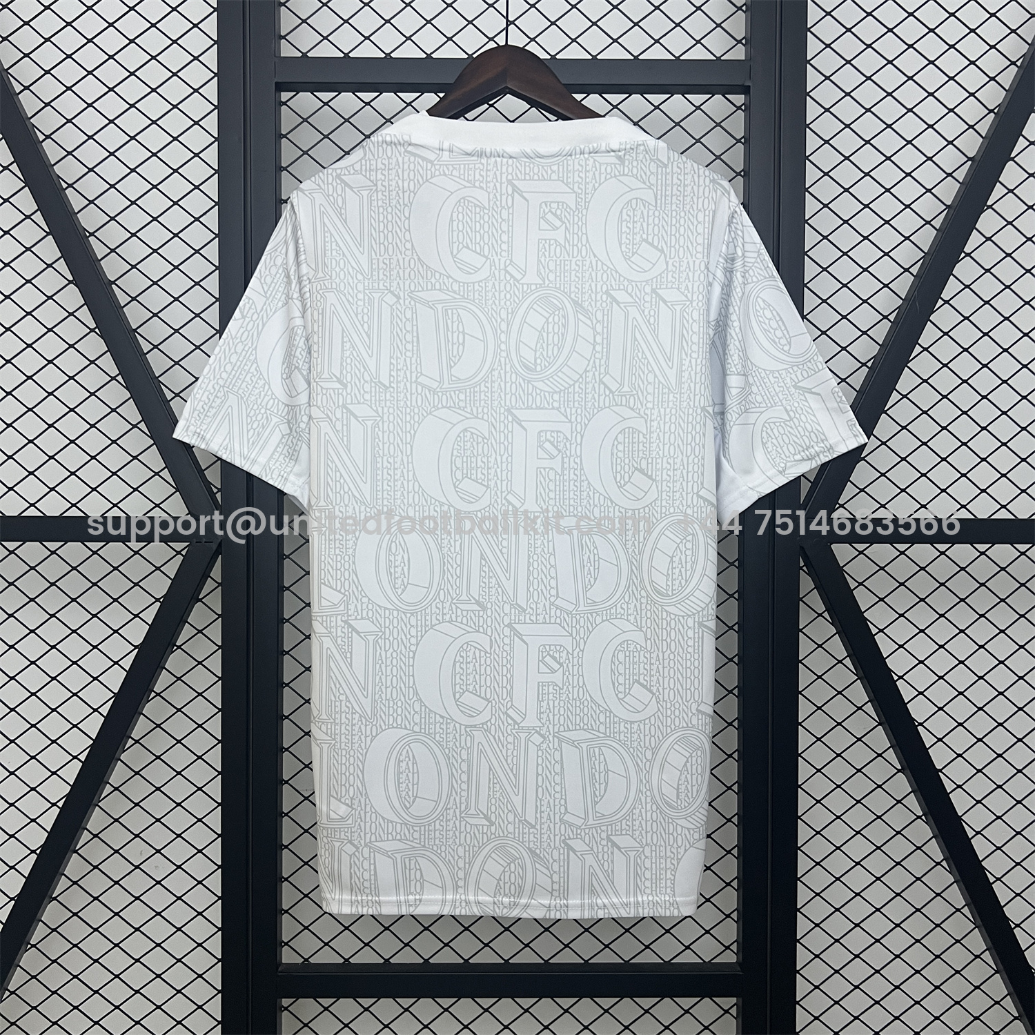 Unitedfootballkit.com | C.H.E.L.S.E.A 25-26 White Pre-Match Training Jersey - Fans Version -Customize Name, Number and Patch | Worldwide Shipping