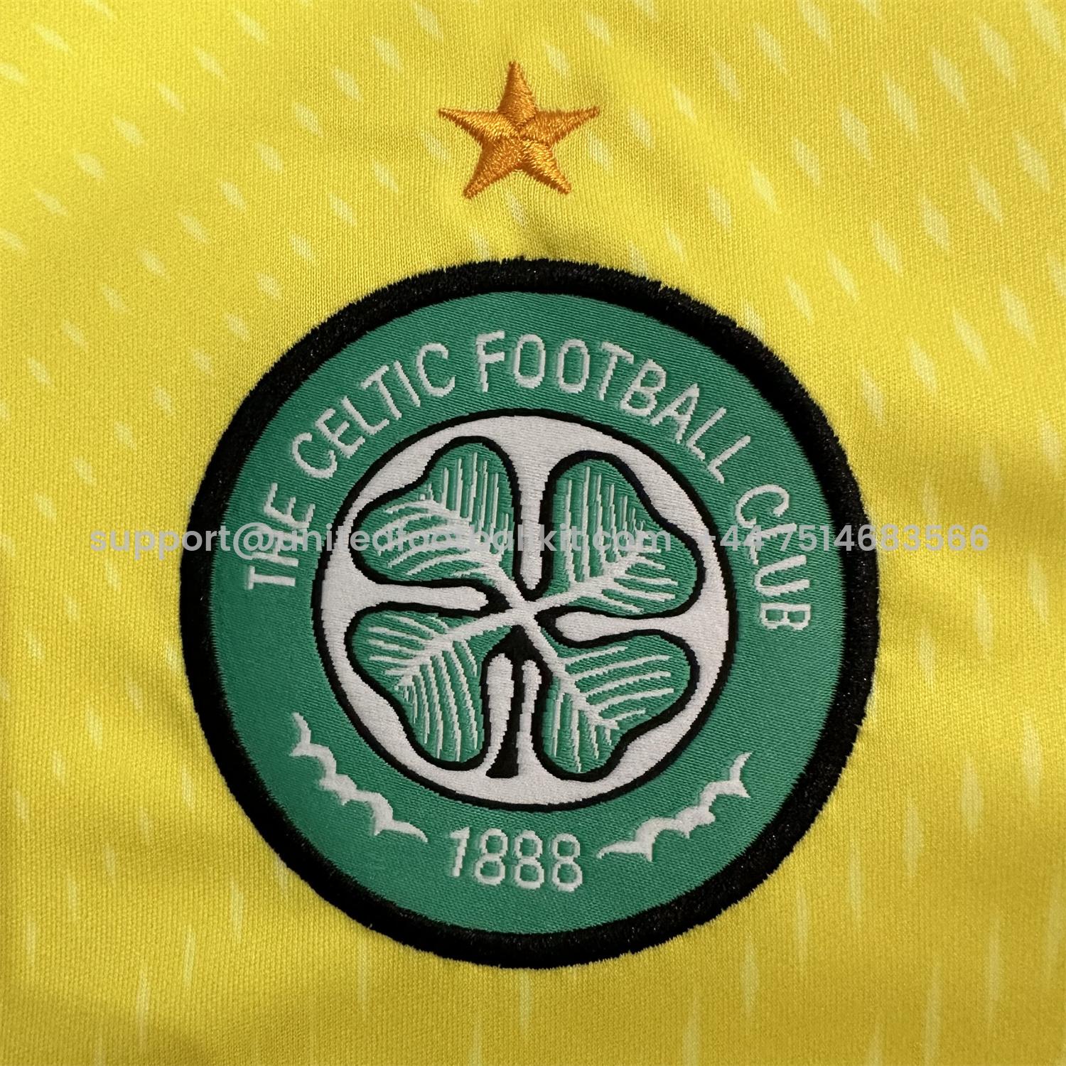 Unitedfootballkit.com | Celtic 25-26 Light Yellow Goalkeeper Jersey - Fans Version -Customize Name, Number and Patch | Worldwide Shipping