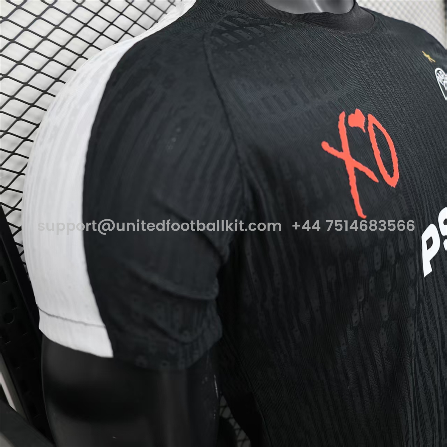 Unitedfootballkit.com | Paris Saint-Germain PSG 25-26 Black XO Special Jersey - Player Version -Customize Name, Number and Patch | Worldwide Shipping