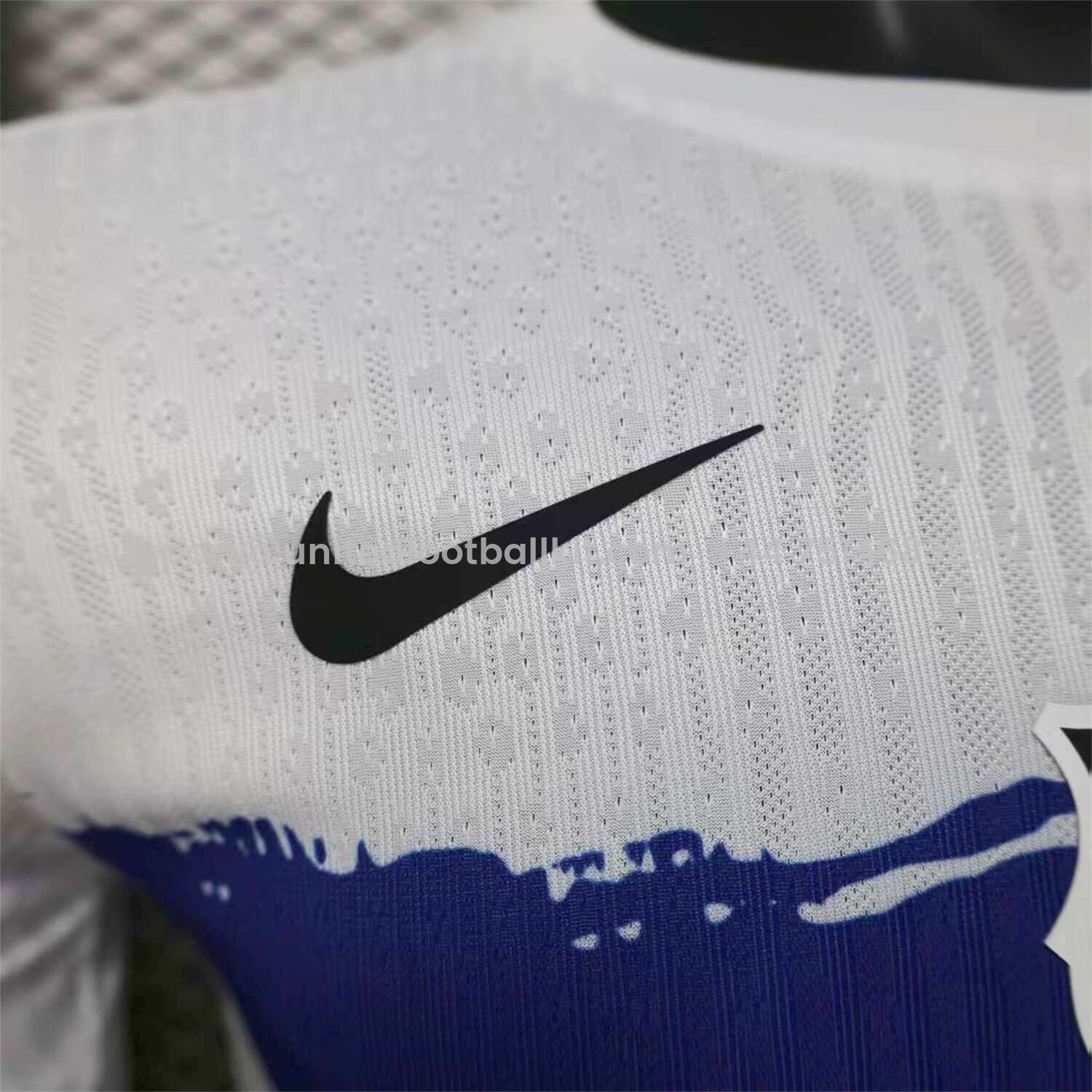 Unitedfootballkit.com | Barcelona 25-26 White Jersey with Red Blue Ink Horizontal Stripes Jersey - Player Version -Customize Name, Number and Patch | Worldwide Shipping