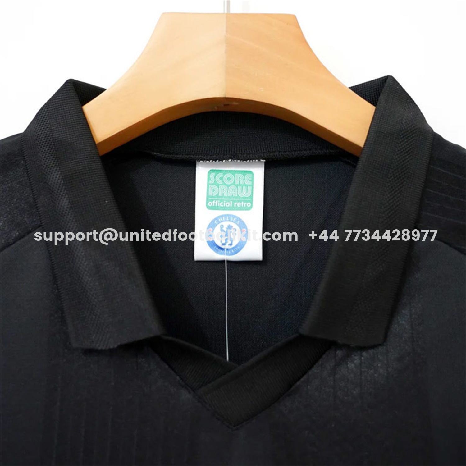 Unitedfootballkit.com | Retro C.H.E.L.S.E.A 1998 Pure Black Special Jersey -Customize Name, Number and Patch | Worldwide Shipping