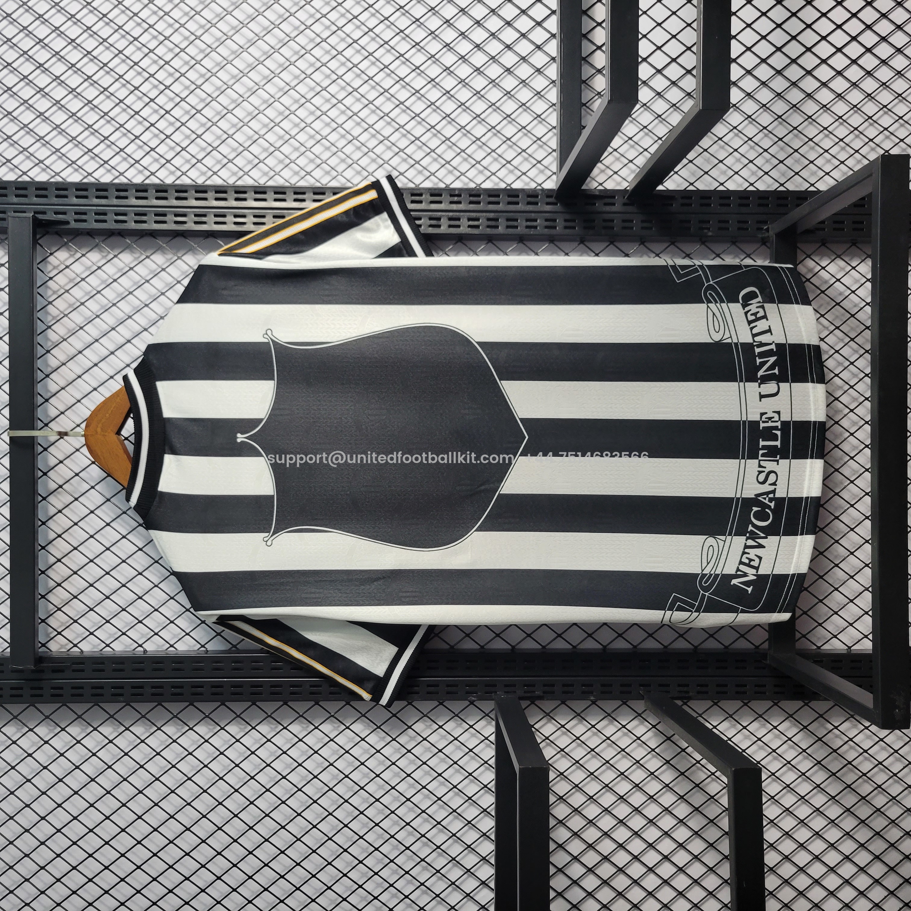 Unitedfootballkit.com | Retro Newcastle United 1997-99 Home Stadium Jersey -Customize Name, Number and Patch | Worldwide Shipping