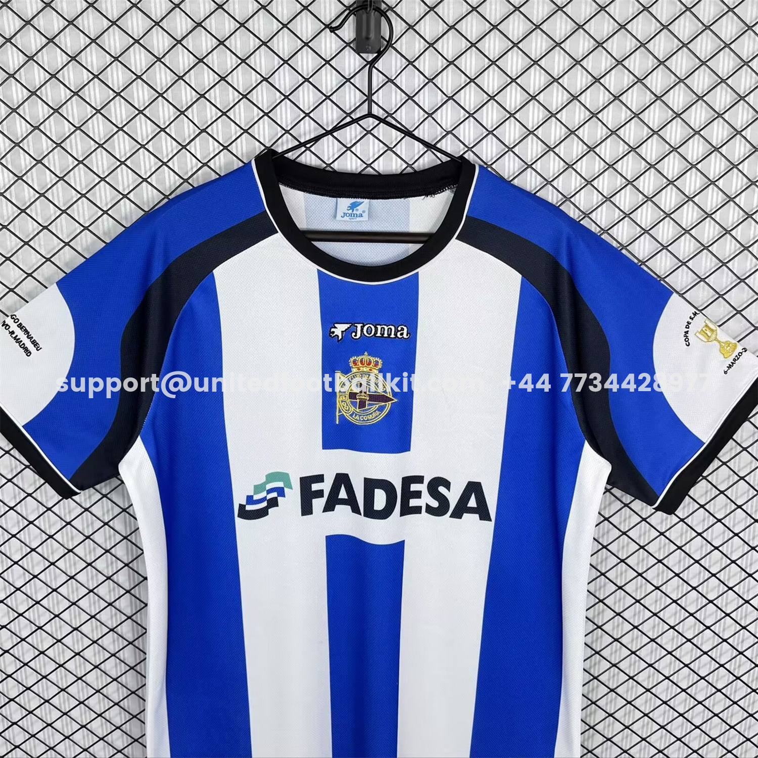 Unitedfootballkit.com | Retro Deportivo de La Coruña 2001-02 Home Jersey -Customize Name, Number and Patch | Worldwide Shipping
