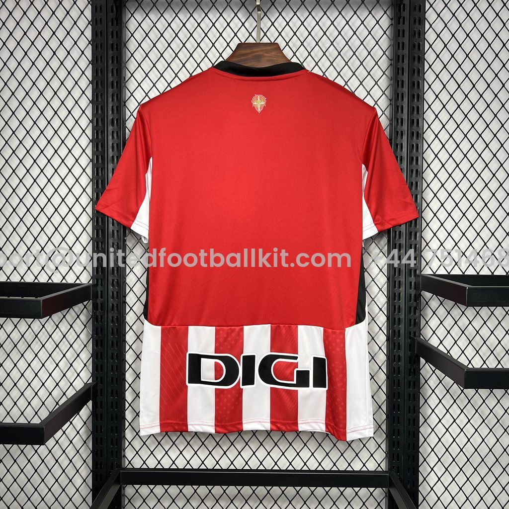Unitedfootballkit.com | Athletic Bilbao 24-25 Home Stadium Jersey - Fans Version -Customize Name, Number and Patch | Worldwide Shipping