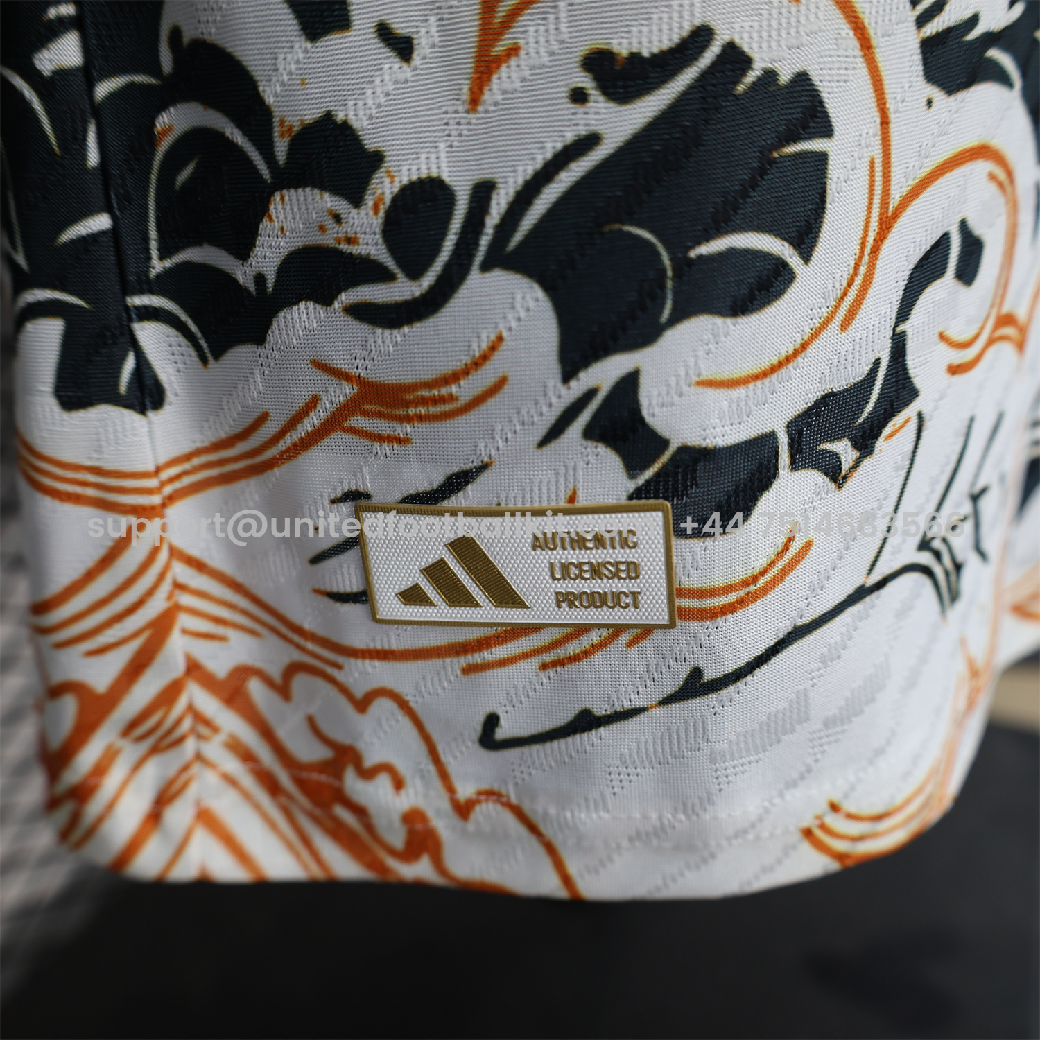 Unitedfootballkit.com | Real Madrid 24-25 Black & Orange Loong White Jersey - Player Version -Customize Name, Number and Patch | Worldwide Shipping