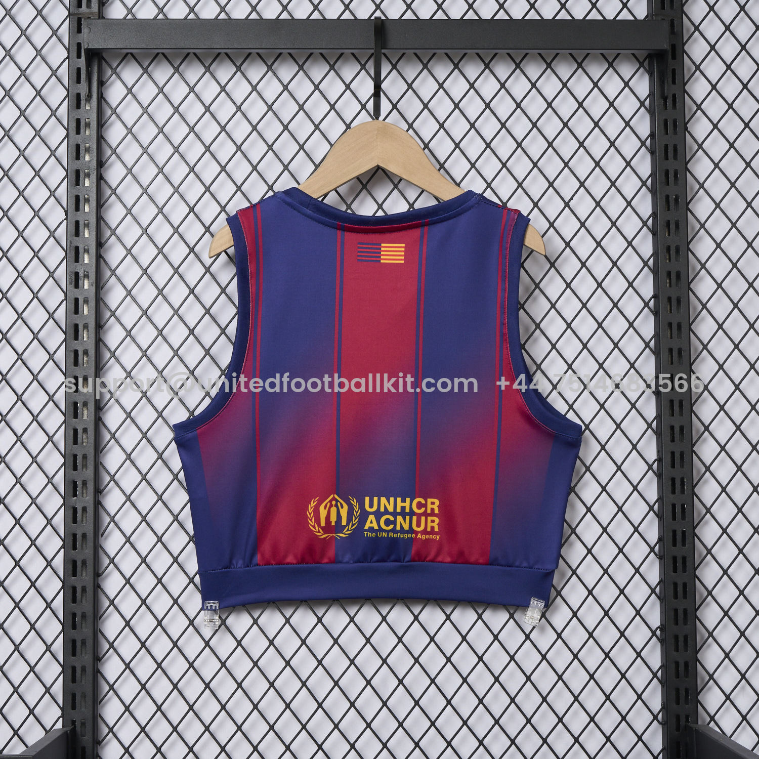 Unitedfootballkit.com | Women's Barcelona 25-26 Home Yoga Vest -Customize Name, Number and Patch | Worldwide Shipping
