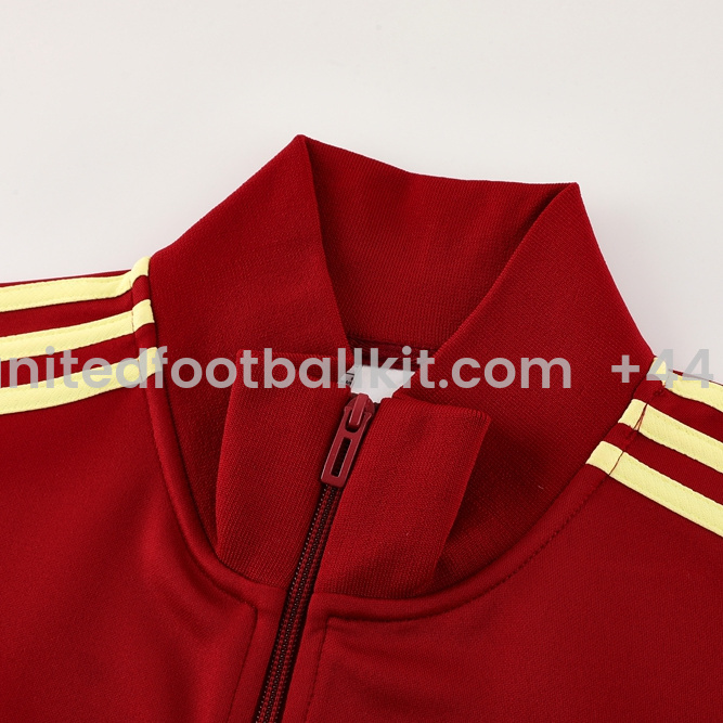 Unitedfootballkit.com | Roma 24-25 Vintage Jacket Training Tracksuit - Red -Customize Name, Number and Patch | Worldwide Shipping