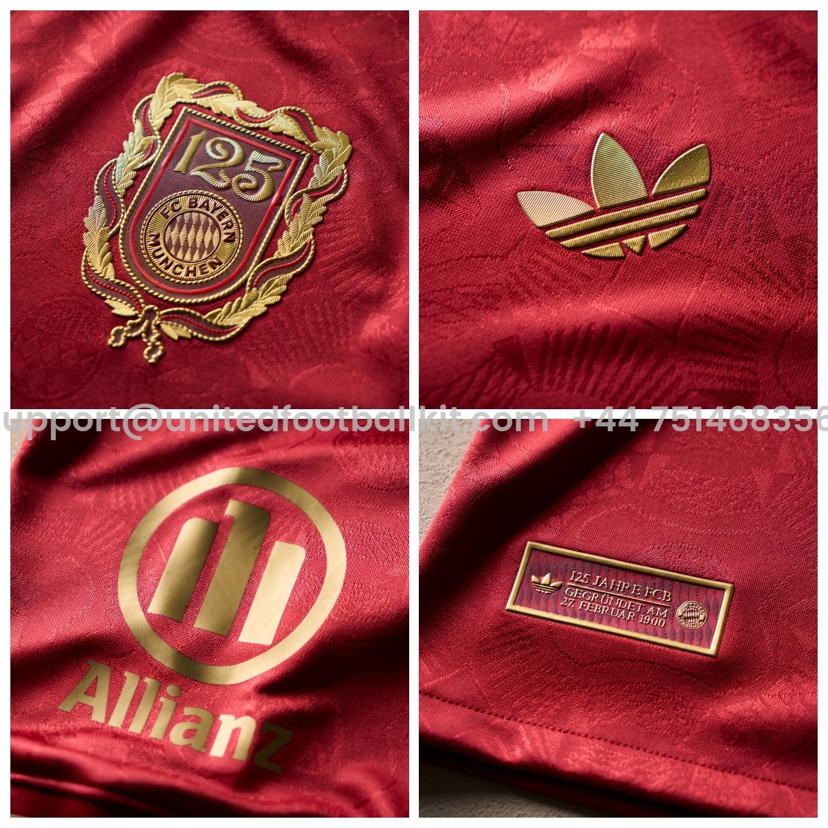 Unitedfootballkit.com | Bayern Munich 2025 125th Anniversary Jersey - Player Version -Customize Name, Number and Patch | Worldwide Shipping