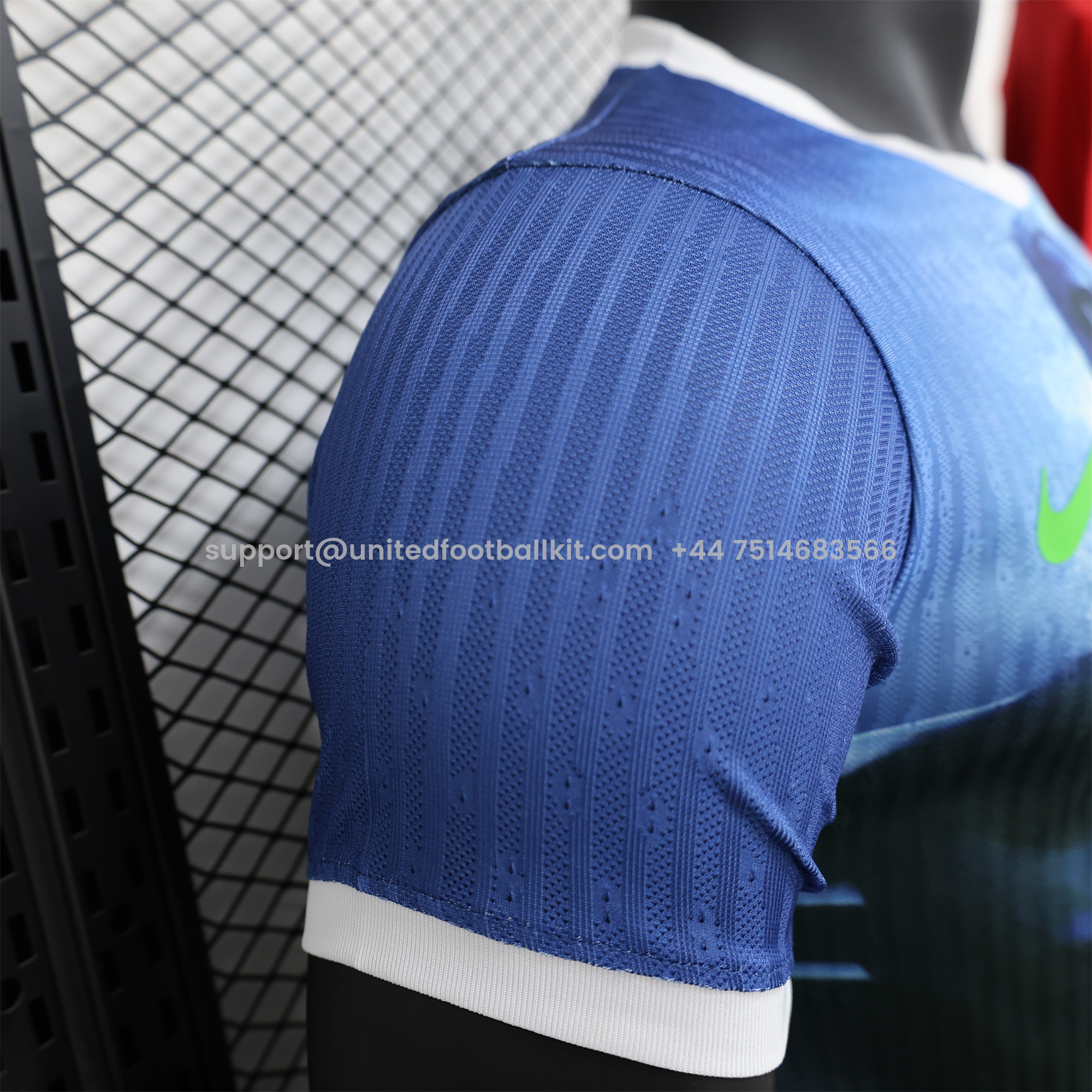 Unitedfootballkit.com | Brazil 2024 Blue Christ the Redeemer Statue Jersey - Player Version -Customize Name, Number and Patch | Worldwide Shipping