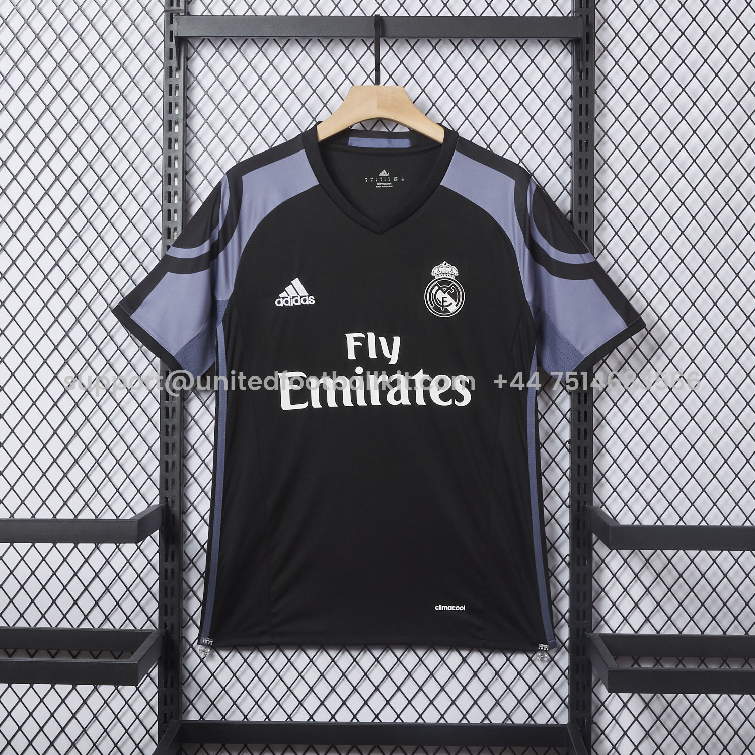 Unitedfootballkit.com | Retro Real Madrid 16-17 Third Jersey -Customize Name, Number and Patch | Worldwide Shipping