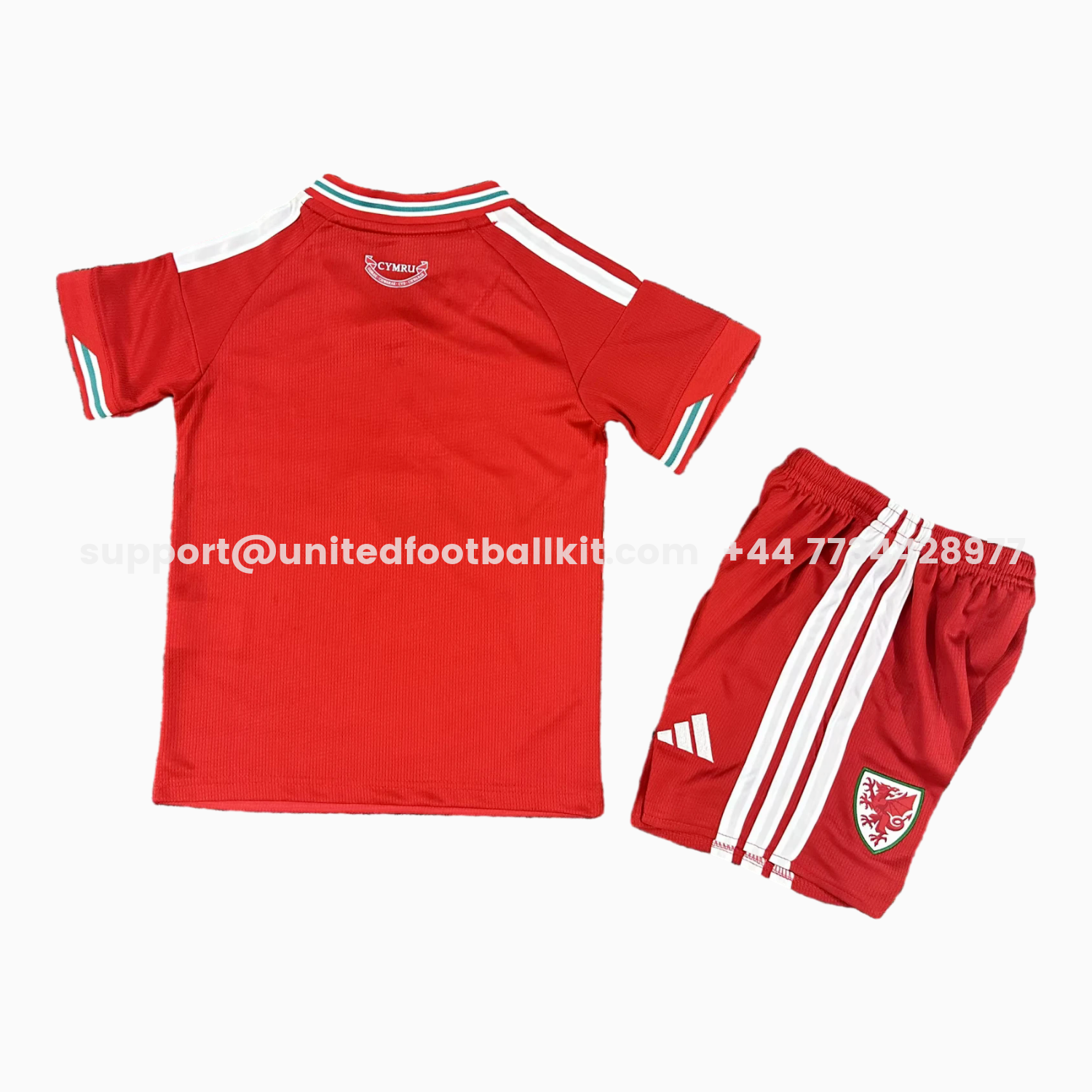 Unitedfootballkit.com | Wales 2026 Home Kids Kit -Customize Name, Number and Patch | Worldwide Shipping