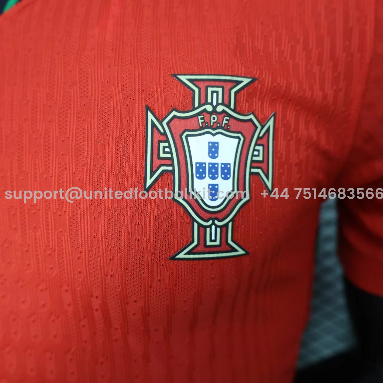 Unitedfootballkit.com | Portugal 2024 Home Stadium Jersey - Player Version -Customize Name, Number and Patch | Worldwide Shipping