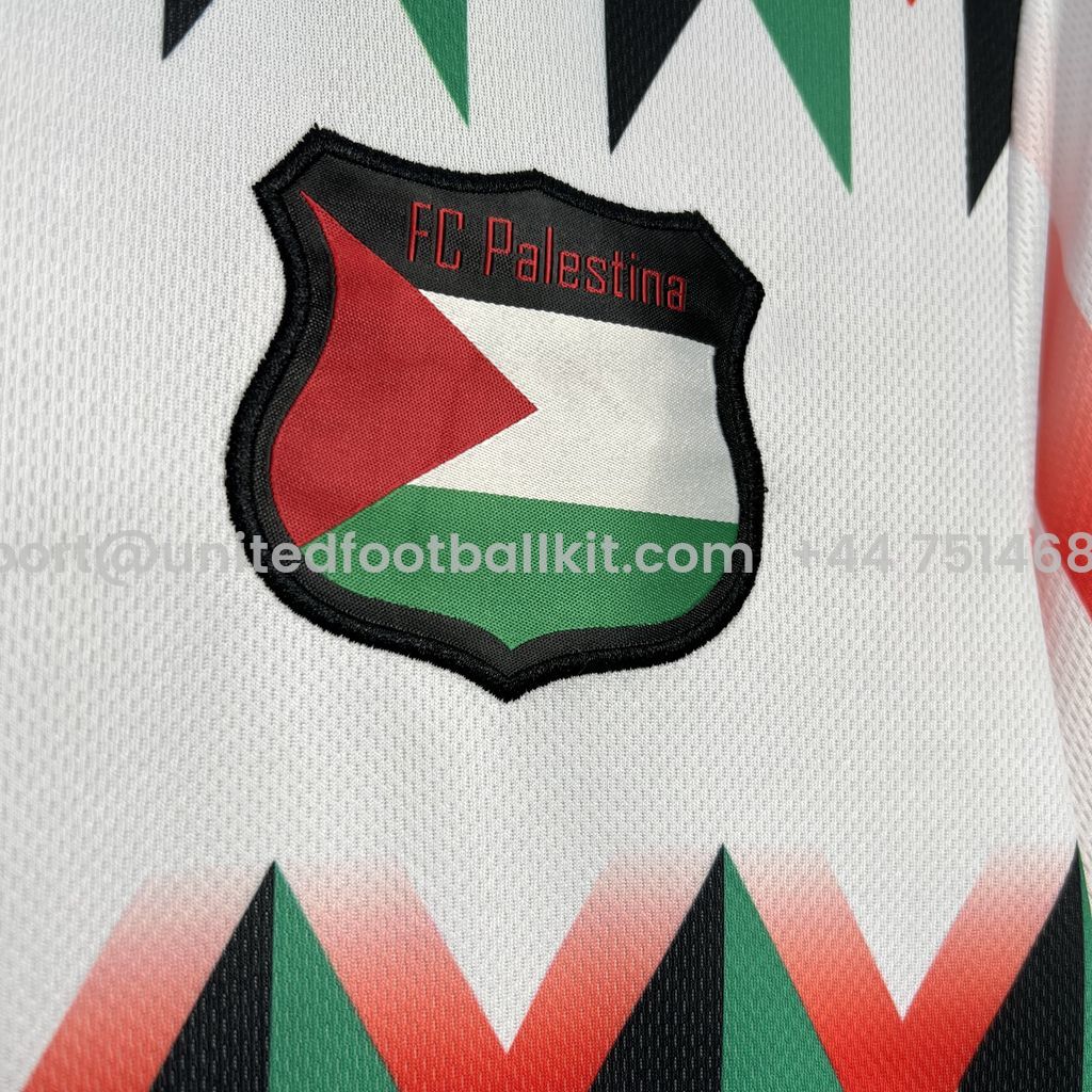 Unitedfootballkit.com | Retro Club Deportivo Palestino X Hypepeace White Throwback Jersey -Customize Name, Number and Patch | Worldwide Shipping