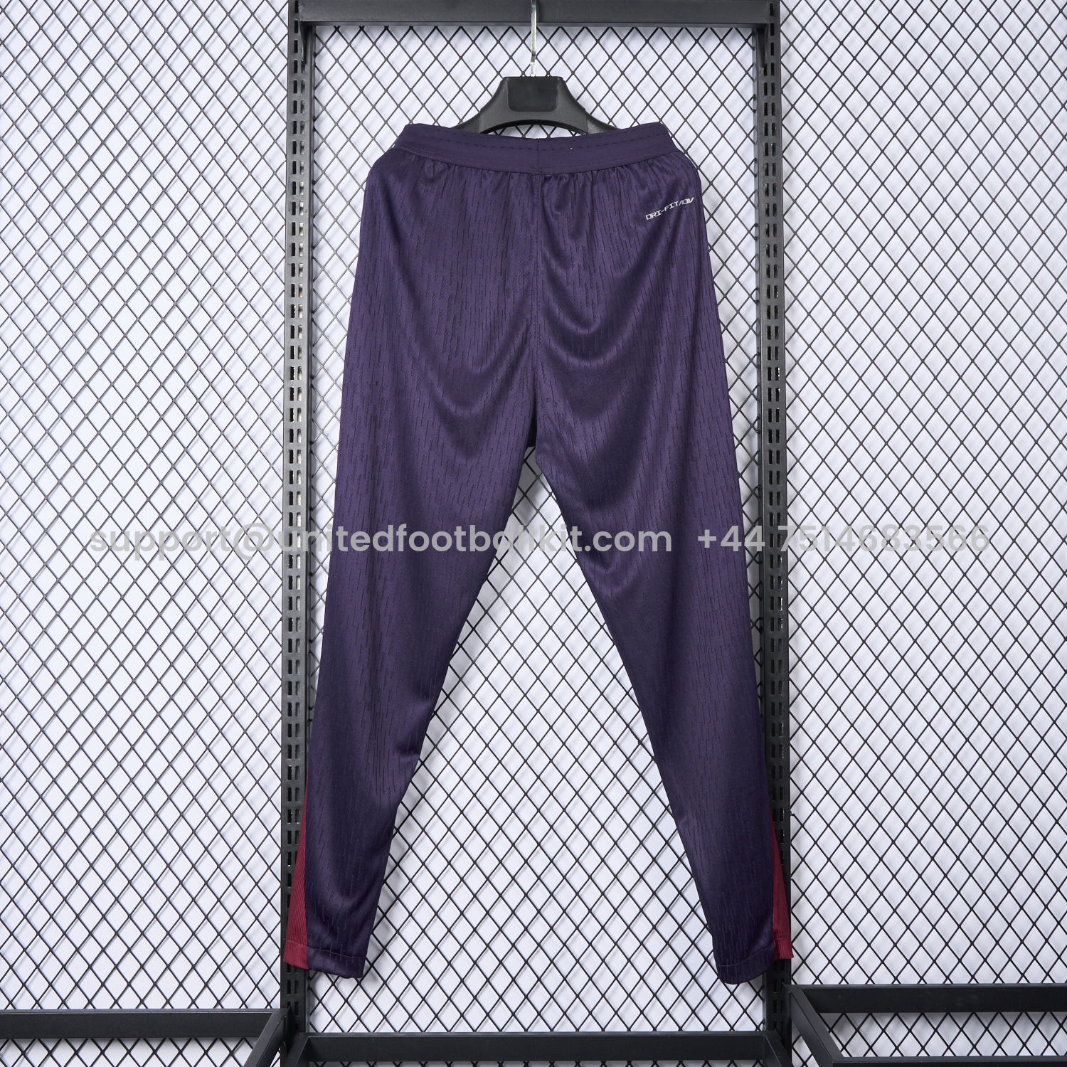 Unitedfootballkit.com | England 24-25 Deep Purple Training Pants - Player Version -Customize Name, Number and Patch | Worldwide Shipping