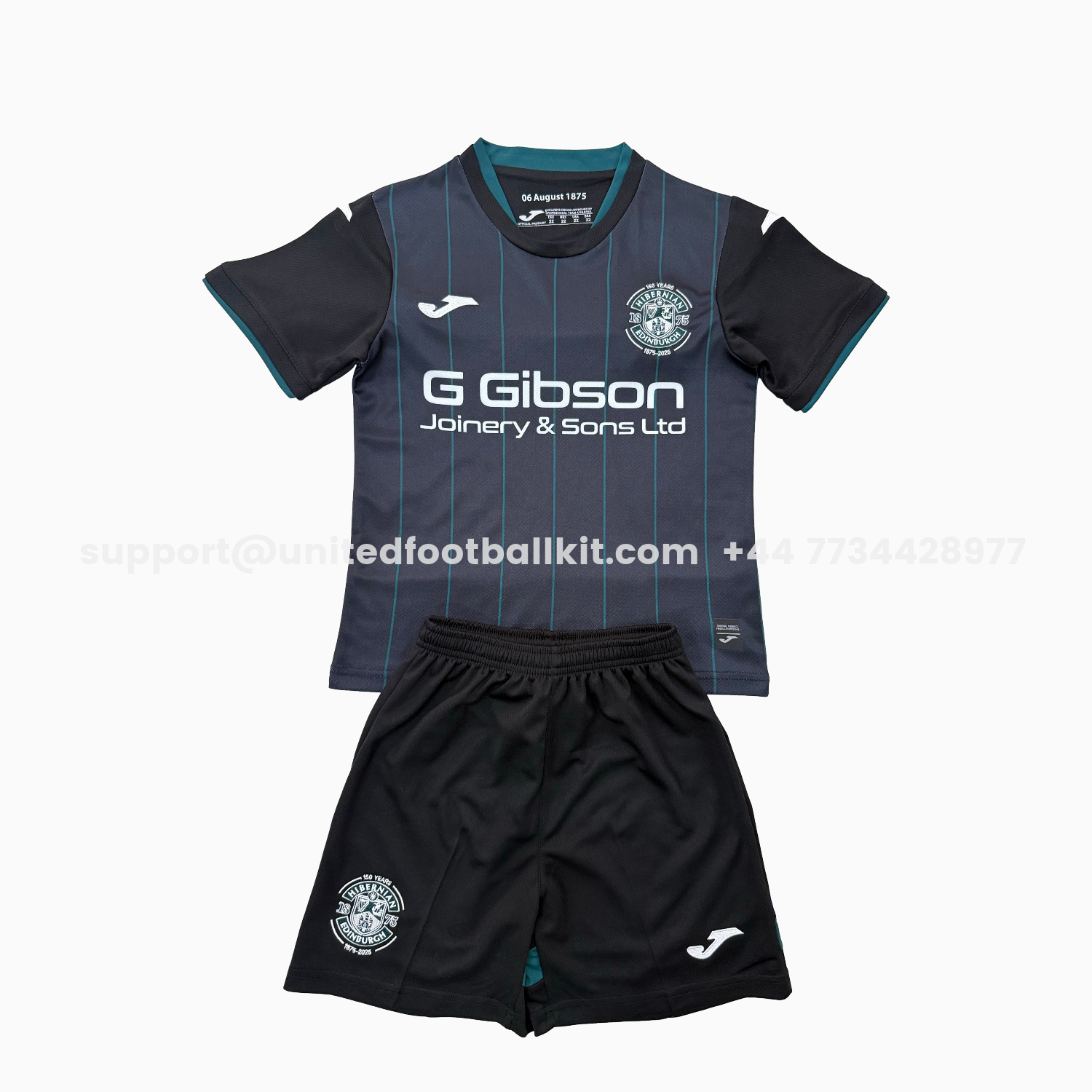 Unitedfootballkit.com | Hibernian 25-26 Third Kids Kit -Customize Name, Number and Patch | Worldwide Shipping