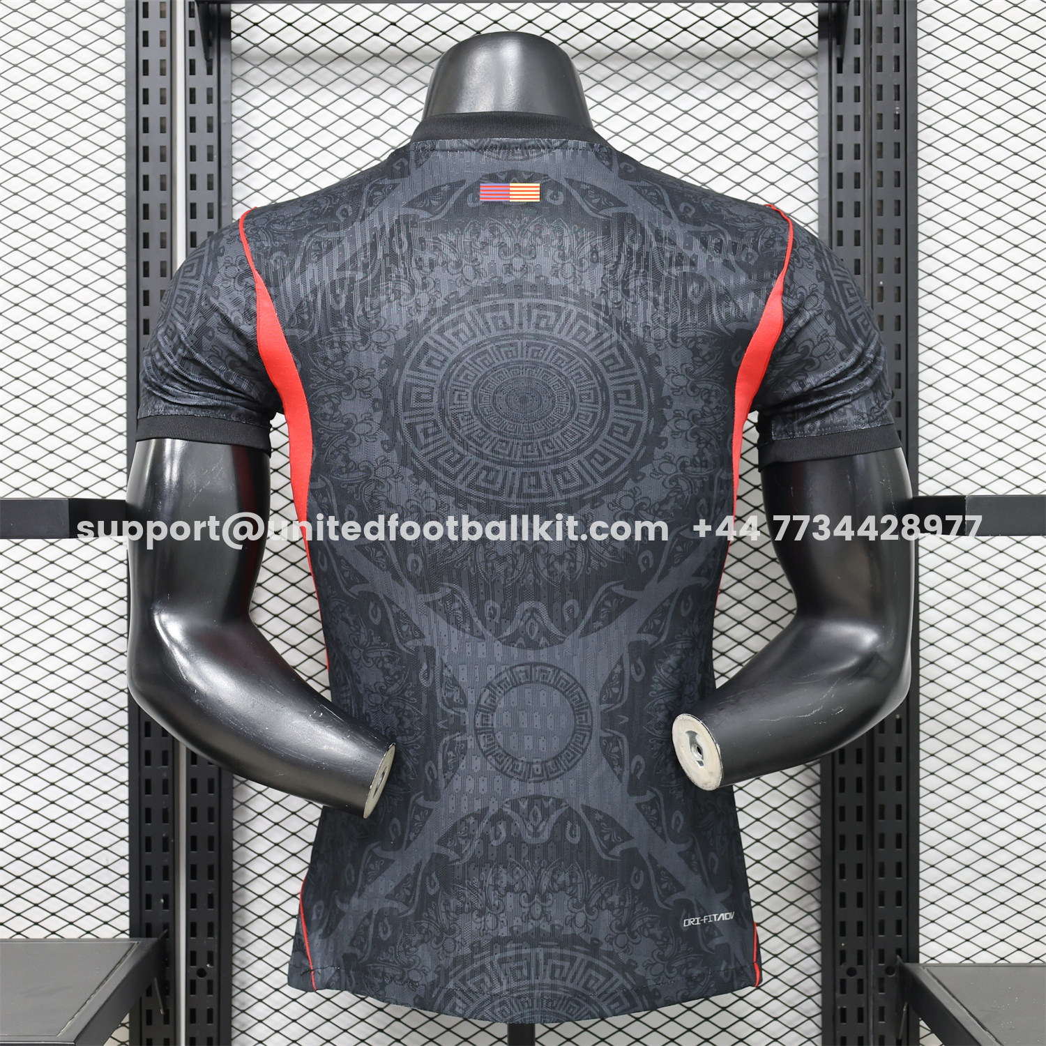 Unitedfootballkit.com | Barcelona 25-26 Jordan Black Special Jersey - Player Version -Customize Name, Number and Patch | Worldwide Shipping