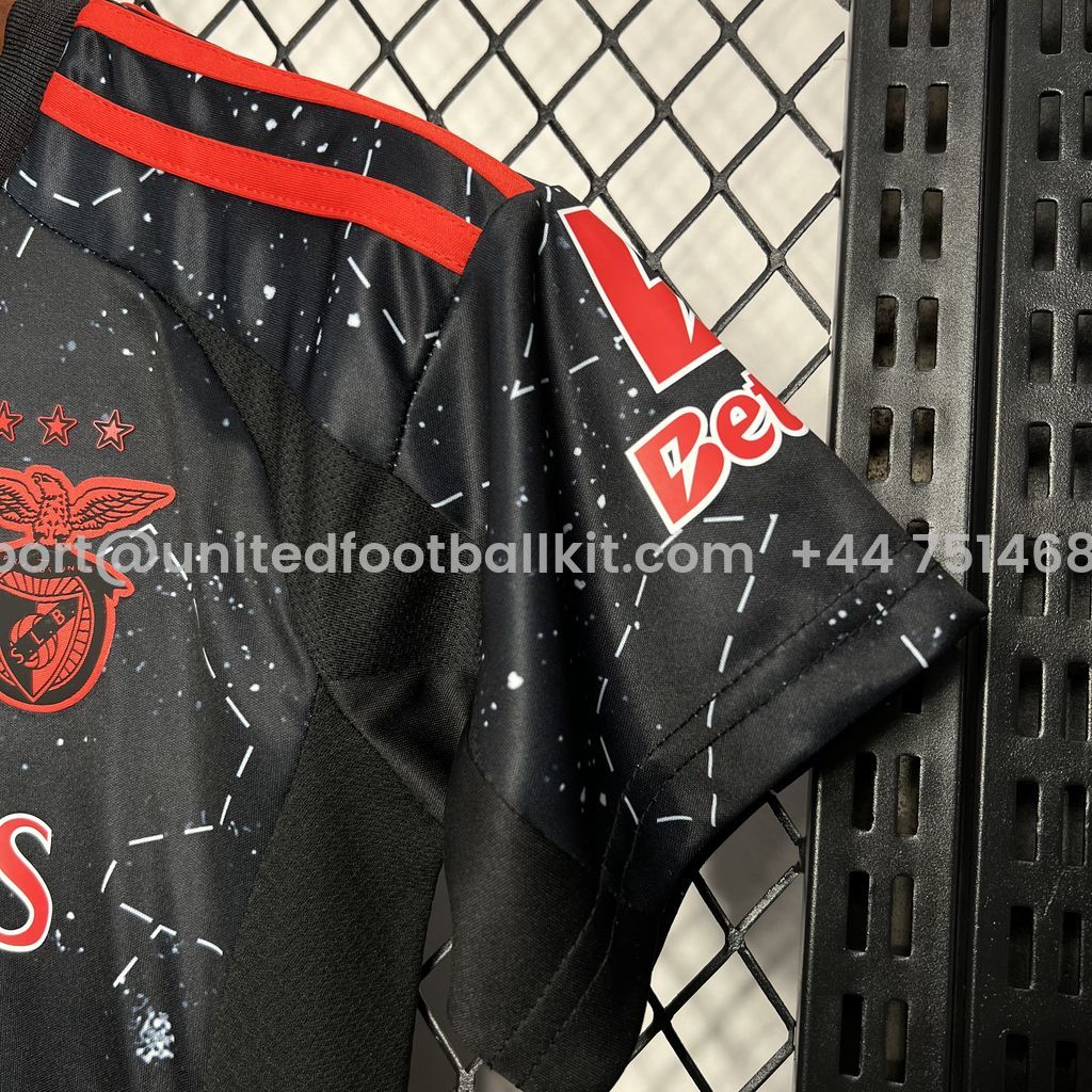 Unitedfootballkit.com | Benfica 24-25 Away Kids Kit -Customize Name, Number and Patch | Worldwide Shipping