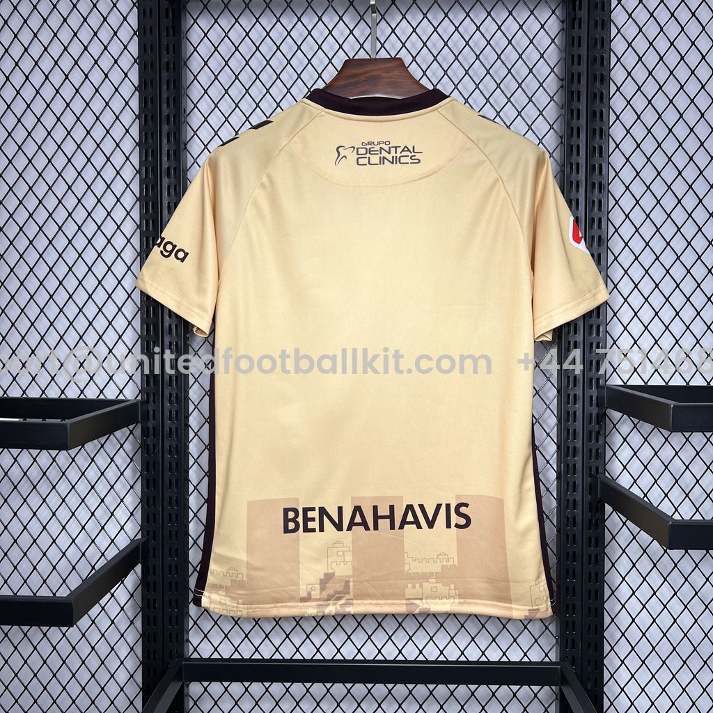 Unitedfootballkit.com | Malaga 24-25 Third Jersey - Fans Version -Customize Name, Number and Patch | Worldwide Shipping