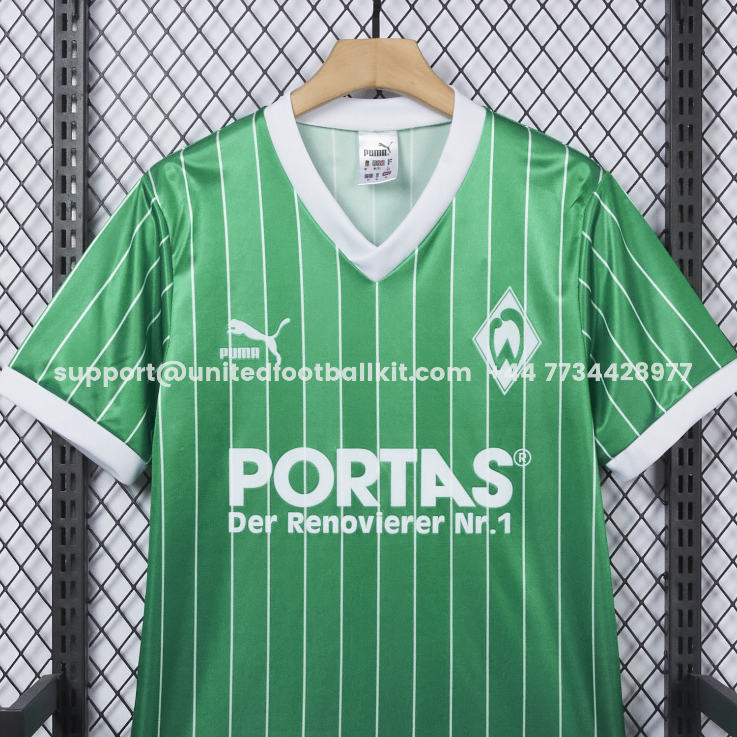 Unitedfootballkit.com | Retro Werder Bremen 1987-88 Away Jersey -Customize Name, Number and Patch | Worldwide Shipping