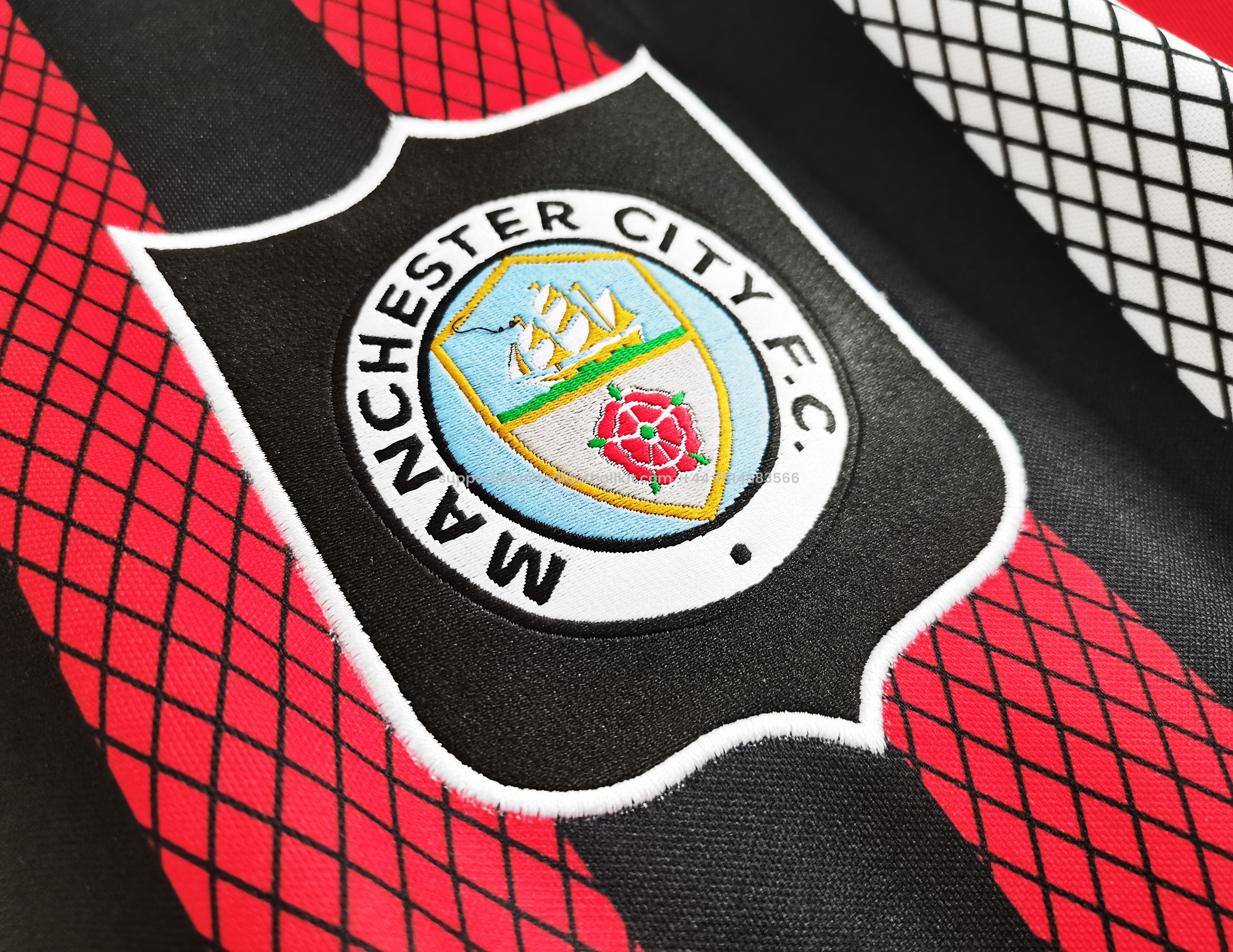 Unitedfootballkit.com | Retro Manchester City 1994-96 Away Stadium Jersey -Customize Name, Number and Patch | Worldwide Shipping