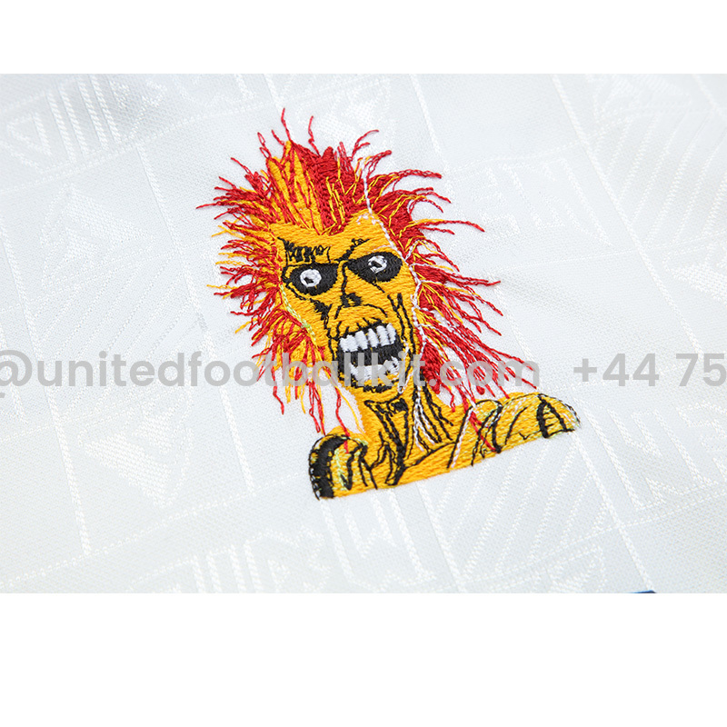 Unitedfootballkit.com | Retro Iron Maiden 1999-01 Away Jersey -Customize Name, Number and Patch | Worldwide Shipping