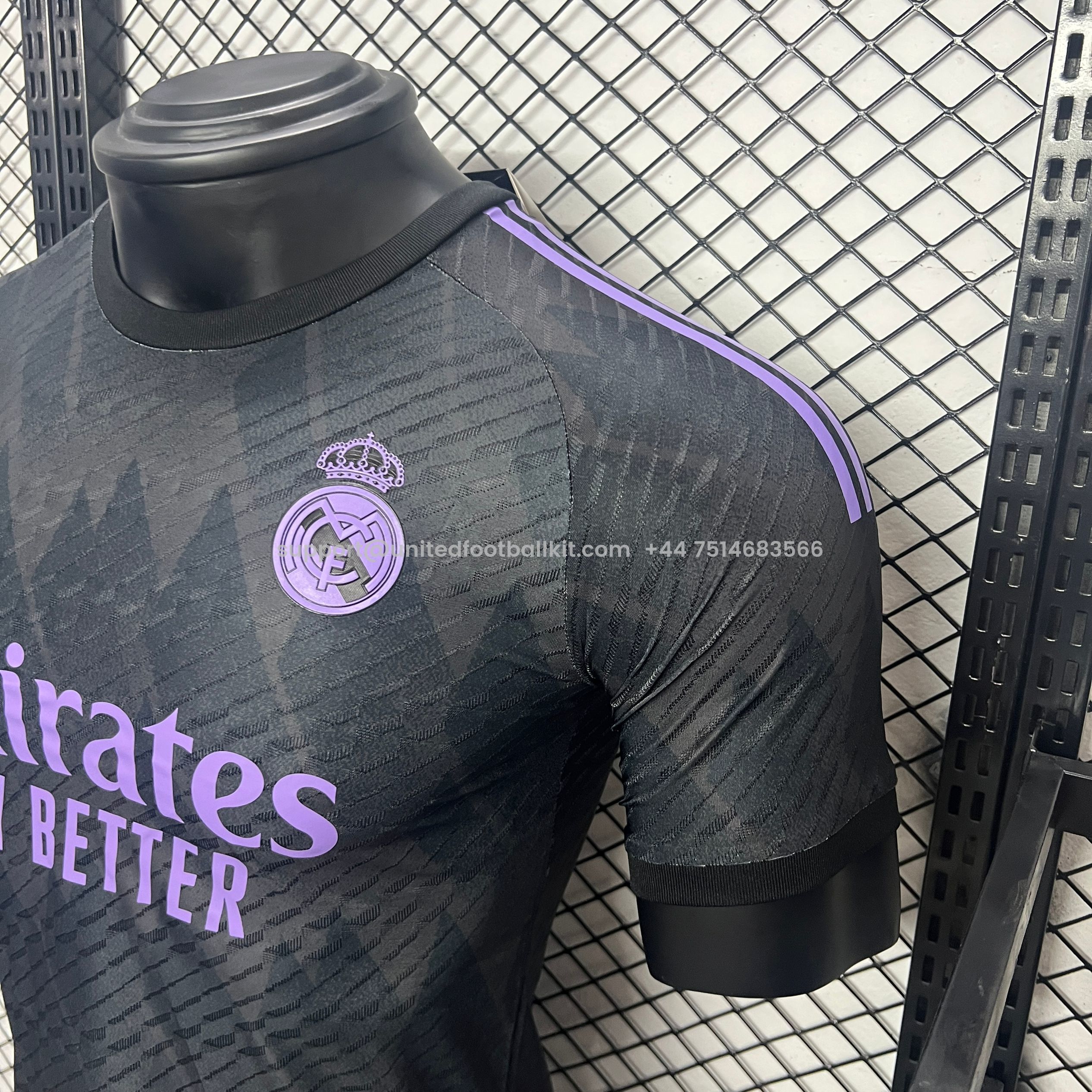 Unitedfootballkit.com | Real Madrid 24-25 Black Special Edition Jersey - Player Version -Customize Name, Number and Patch | Worldwide Shipping