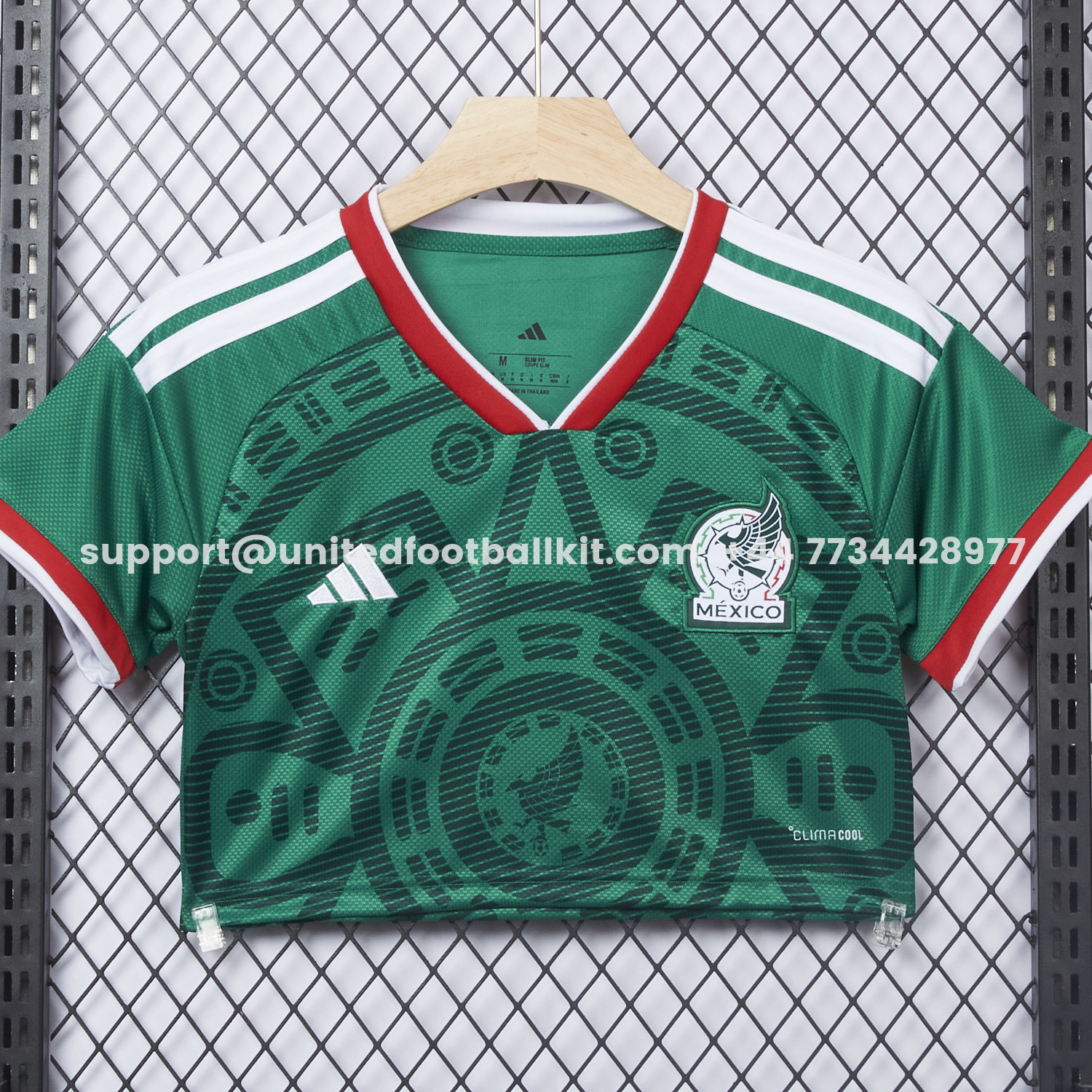 Unitedfootballkit.com | Women's Mexico 2026 Home Cropped Jersey -Customize Name, Number and Patch | Worldwide Shipping