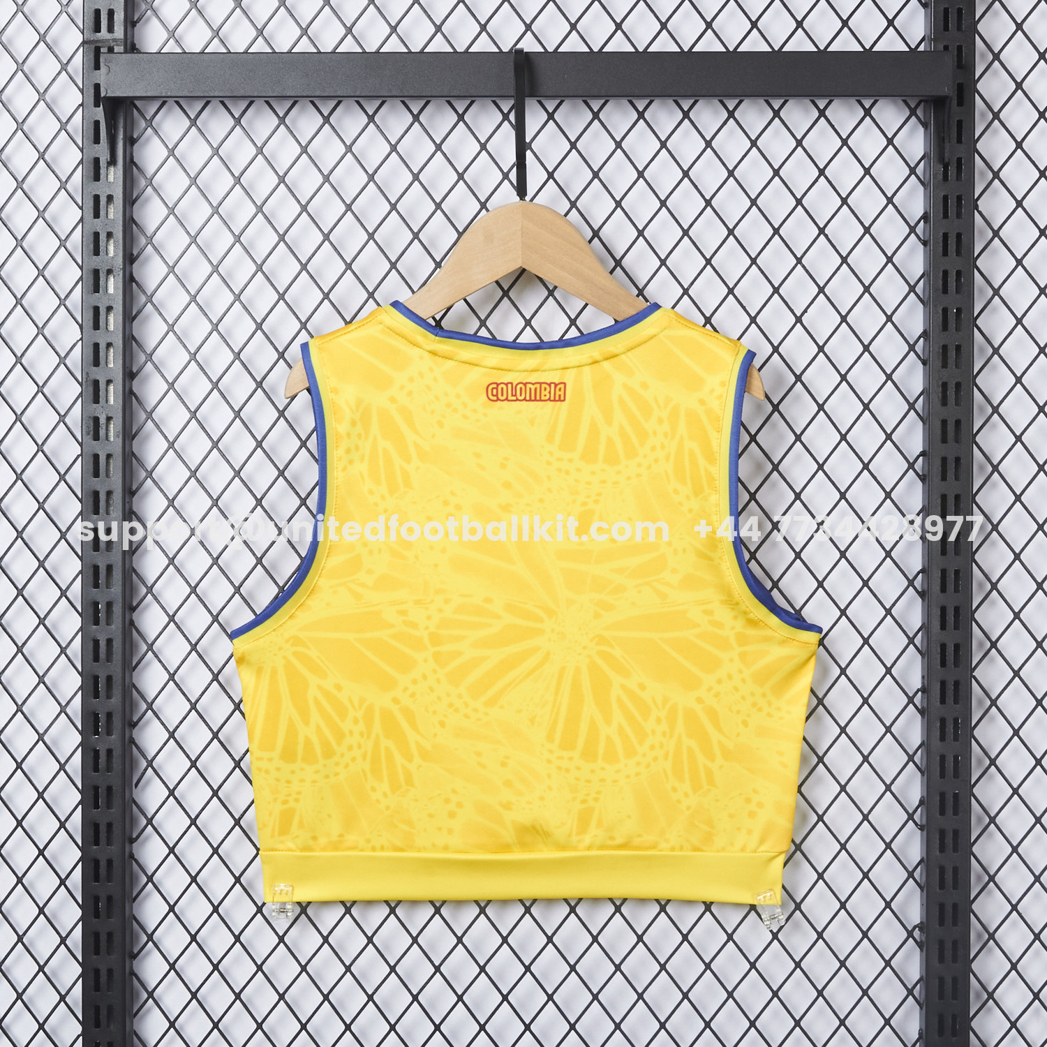 Unitedfootballkit.com | Women's Colombia 2026 Home Yoga Vest -Customize Name, Number and Patch | Worldwide Shipping