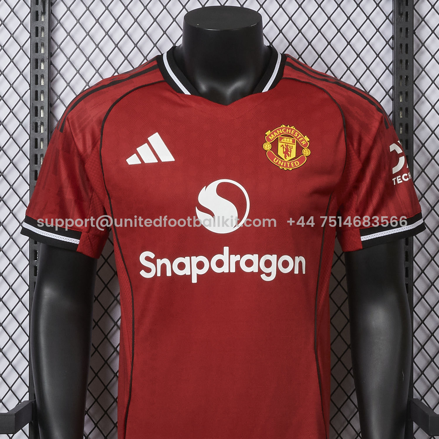 Unitedfootballkit.com | Manchester United 25-26 Home Jersey - Player Version -Customize Name, Number and Patch | Worldwide Shipping