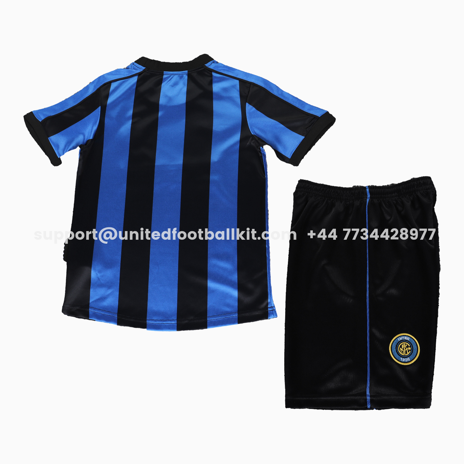 Unitedfootballkit.com | Retro Inter Milan 1999-00 Home Kids Kit -Customize Name, Number and Patch | Worldwide Shipping