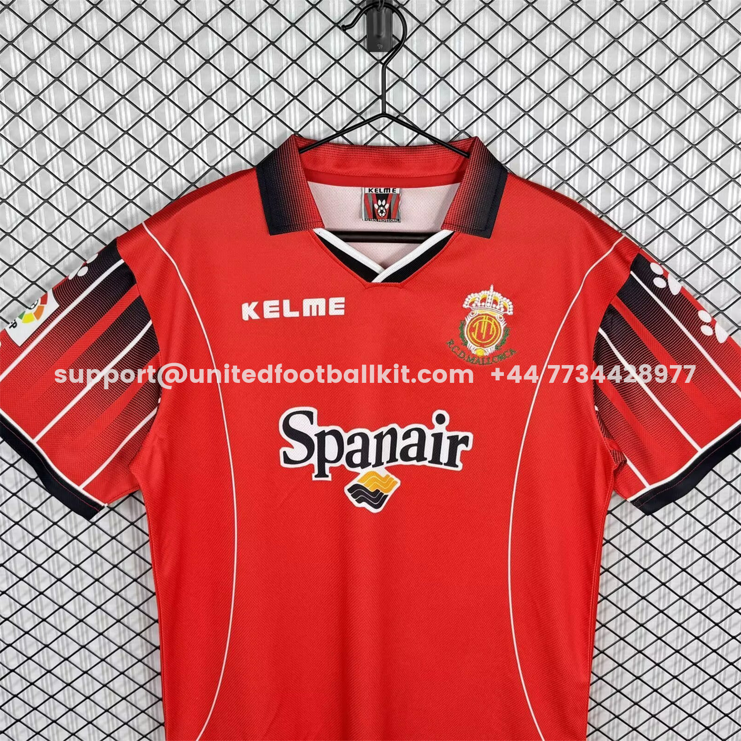 Unitedfootballkit.com | Retro Mallorca 1998-99 Home Jersey -Customize Name, Number and Patch | Worldwide Shipping