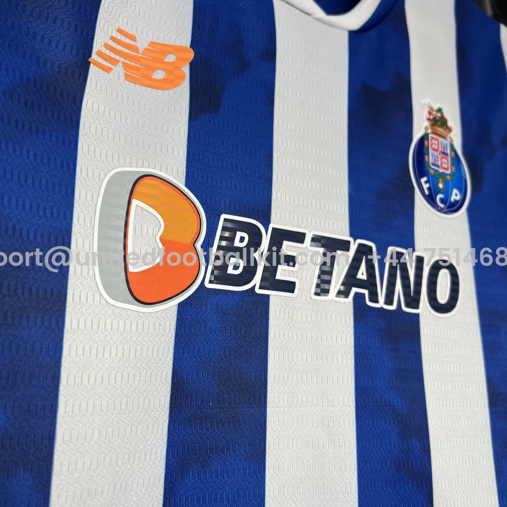 Unitedfootballkit.com | Porto 24-25 Home Stadium Kids Kit -Customize Name, Number and Patch | Worldwide Shipping