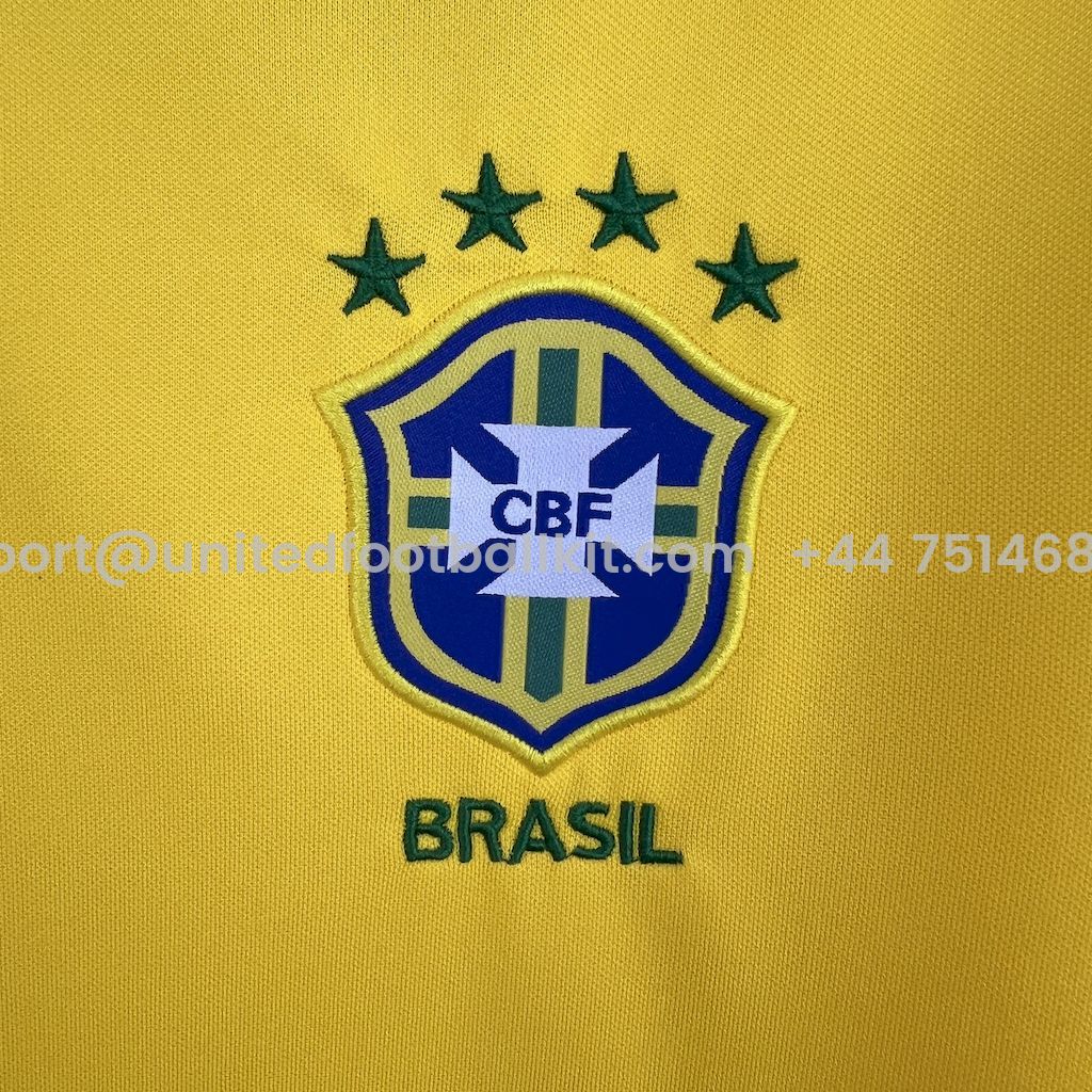 Unitedfootballkit.com | Retro Brazil 1997 Home Jersey -Customize Name, Number and Patch | Worldwide Shipping