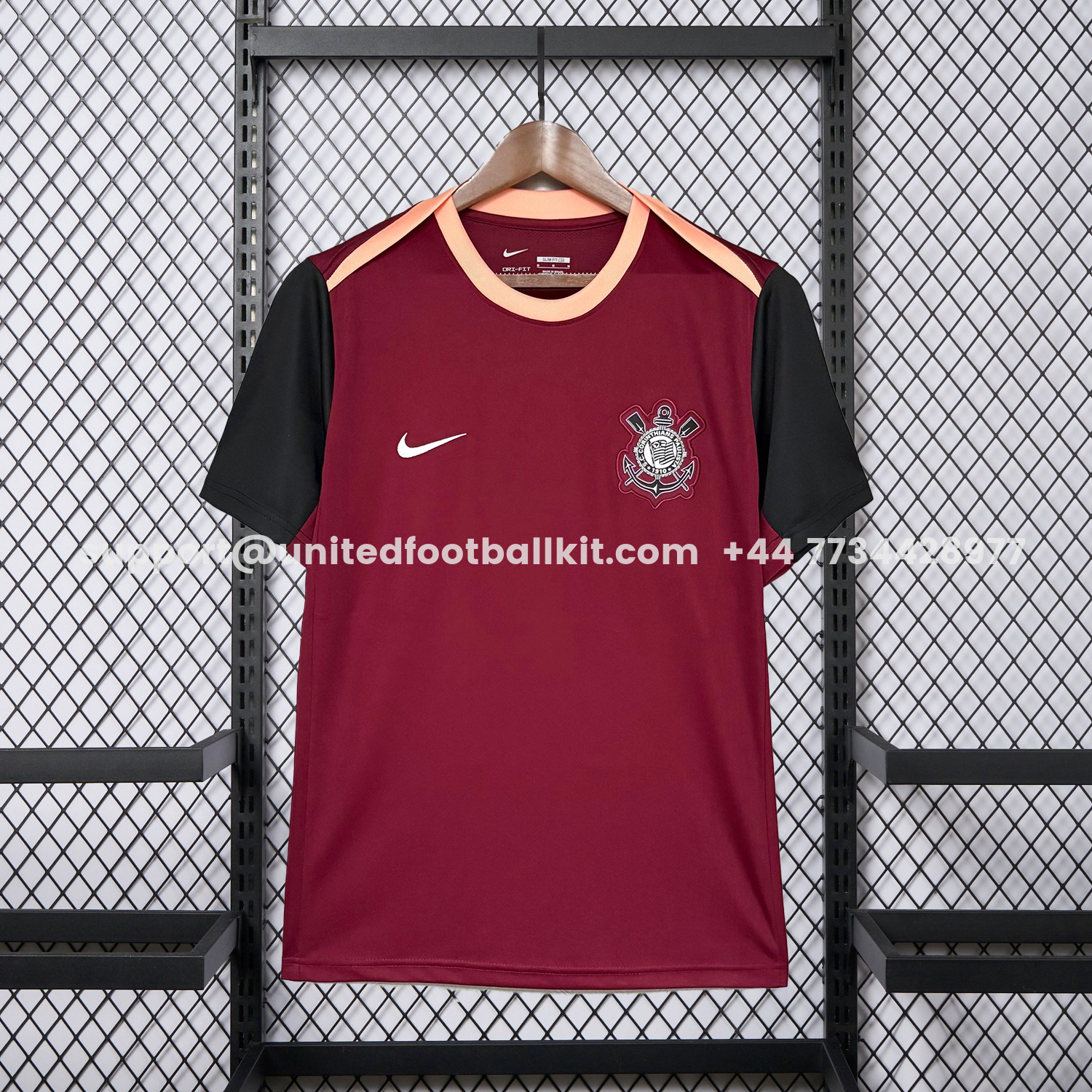 Unitedfootballkit.com | Corinthians 26-27 Maroon Special Jersey - Fans Version -Customize Name, Number and Patch | Worldwide Shipping