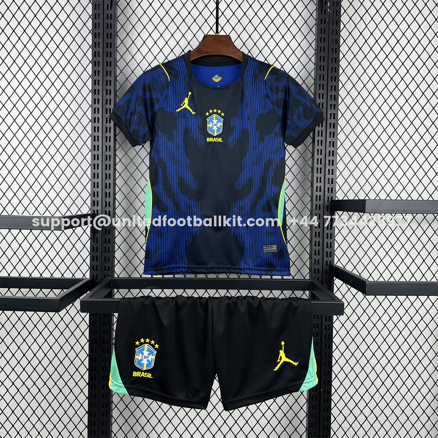 Unitedfootballkit.com | Brazil 2026 Away Kids Kit -Customize Name, Number and Patch | Worldwide Shipping