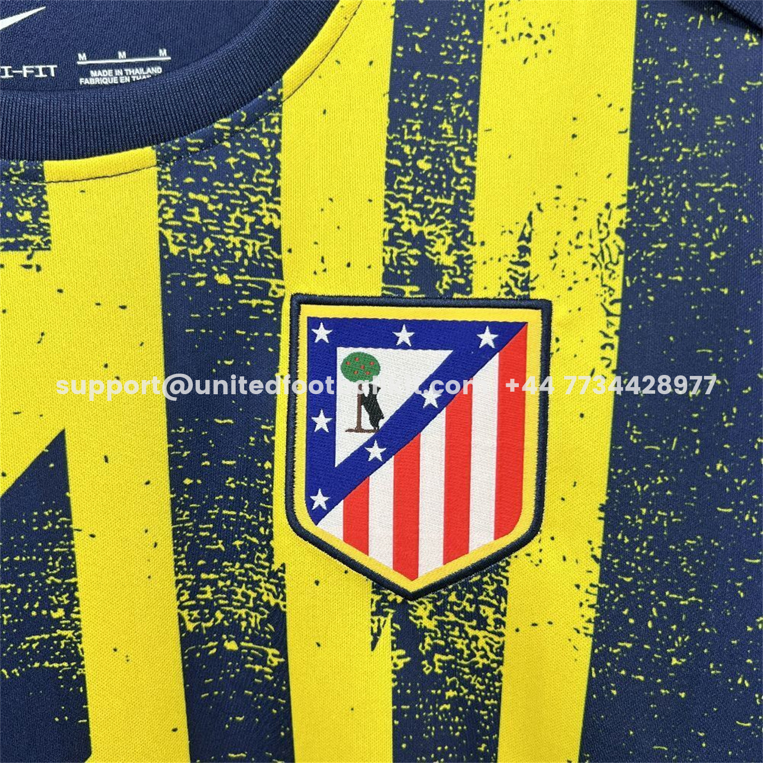 Unitedfootballkit.com | Atletico Madrid 25-26 Pre-Match Training Jersey - Fans Version -Customize Name, Number and Patch | Worldwide Shipping