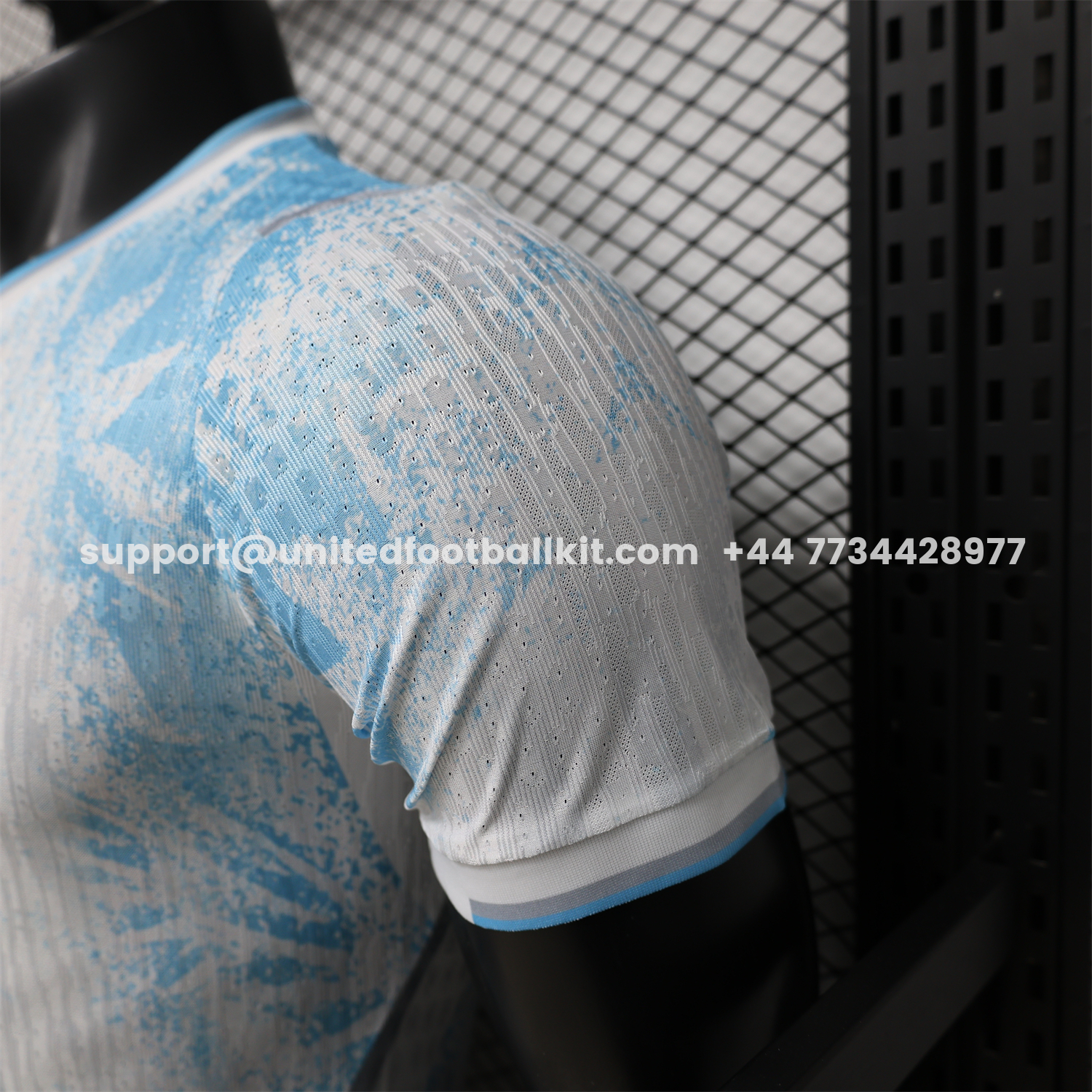 Unitedfootballkit.com | Uruguay 2026 White With Blue Special Jersey - Player Version -Customize Name, Number and Patch | Worldwide Shipping